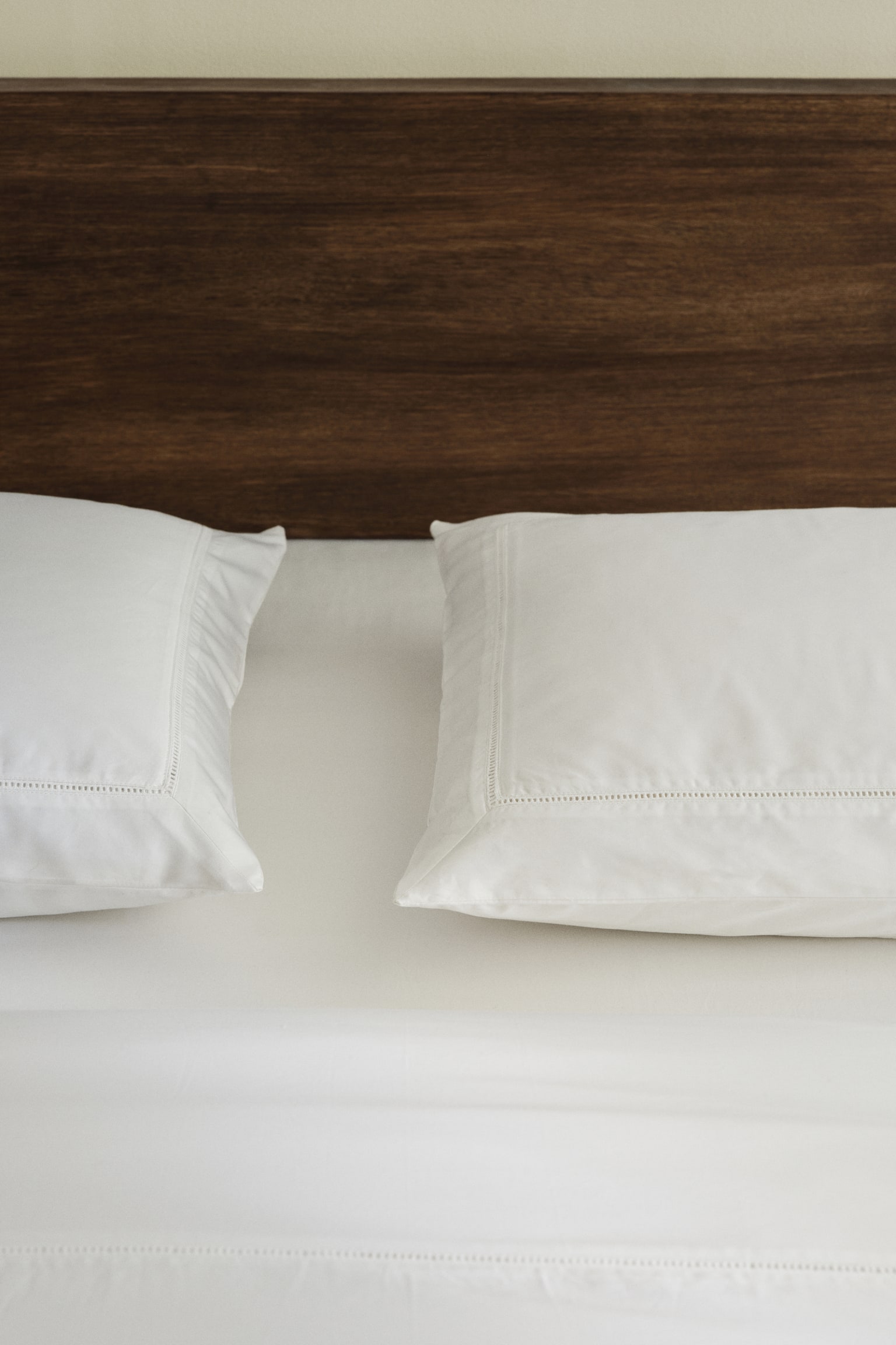 Egyptian cotton double/king duvet cover set - White/Light beige/Dark brown - 2