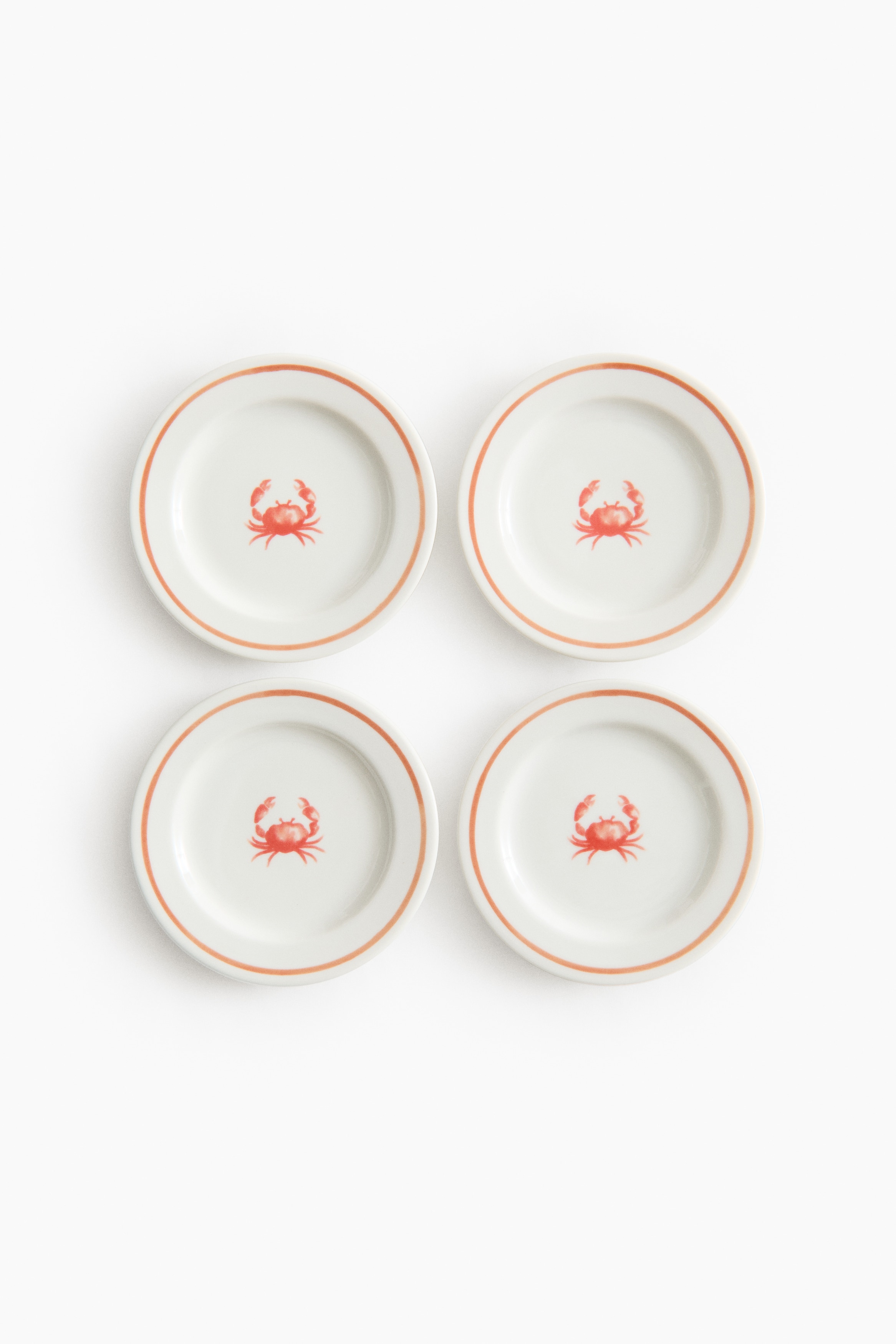 4-pack assiett i porslinModell