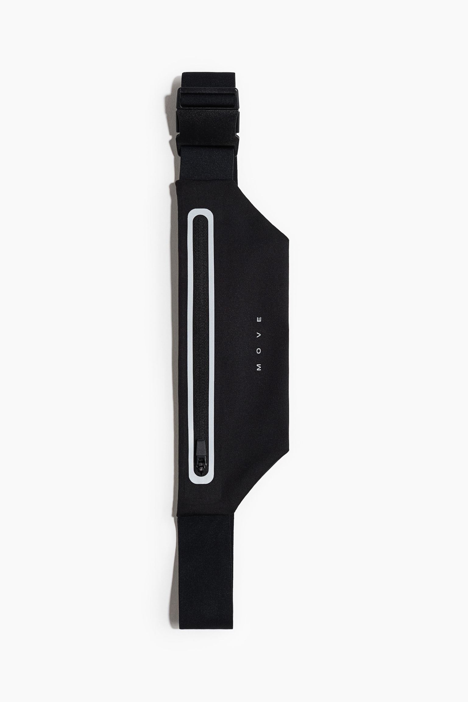 Cangurera para correr reflectante - Negro