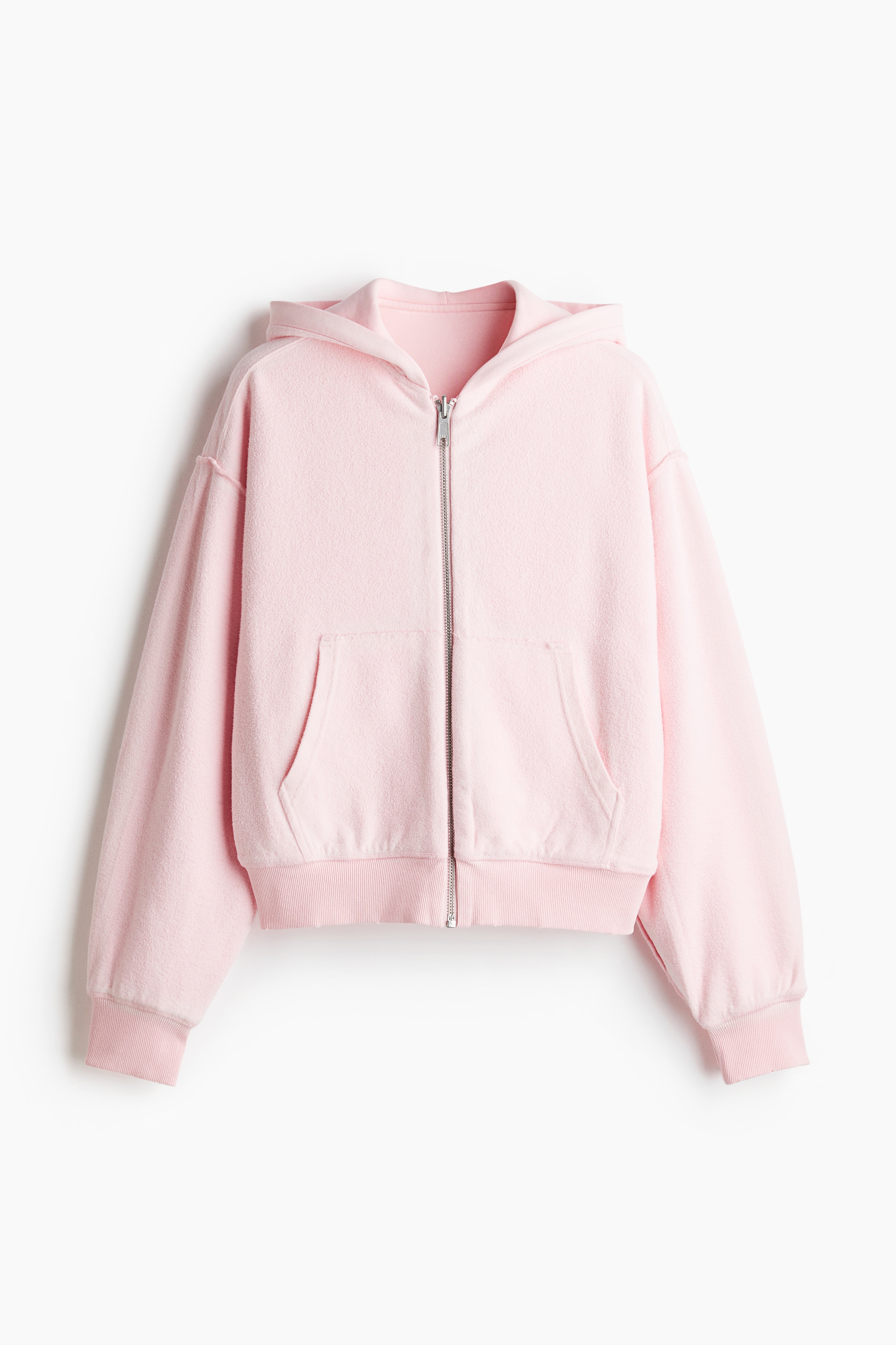 リバーシブルフルジップフーデッドジャケット - ライトピンク - Men