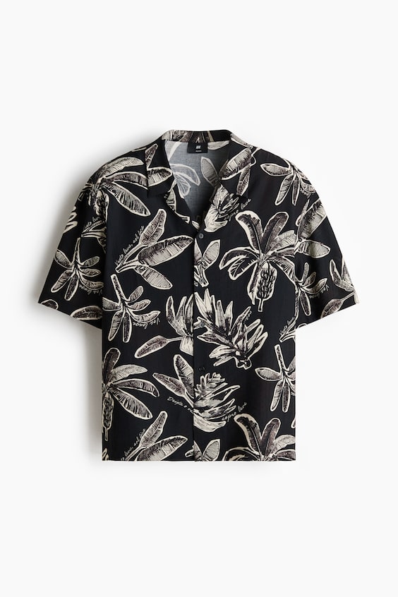 Мужские рубашки H&M Relaxed-Fit Resort Shirt