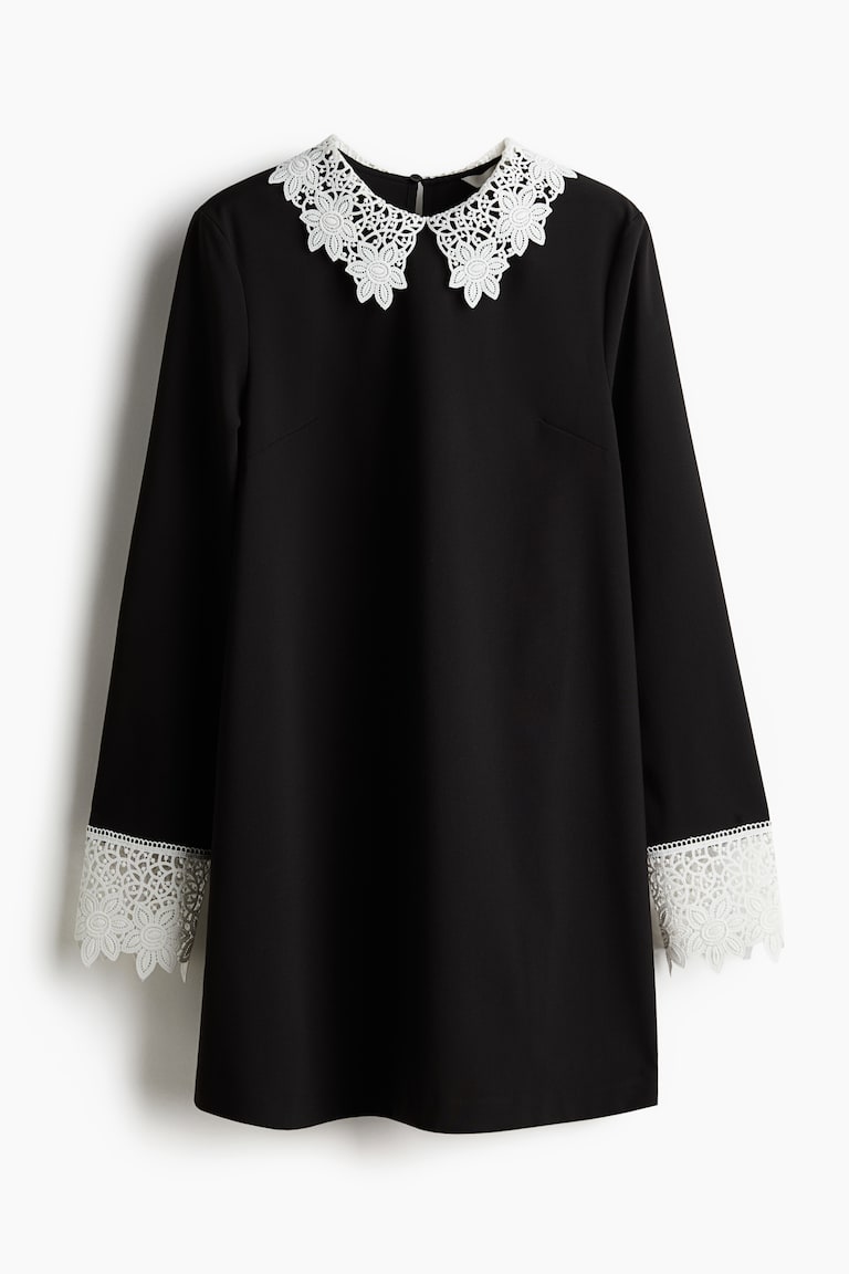 h&m black dress lace Cassidy Merino Wool Turtleneck Mini Dress – Krista K Boutique main image 1
