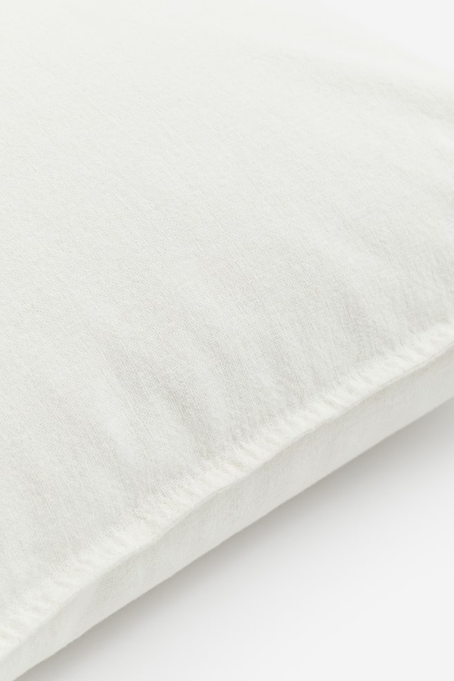 Linen-blend cushion cover - White/Dark grey/Mole/Dark khaki green/dc/dc - 2