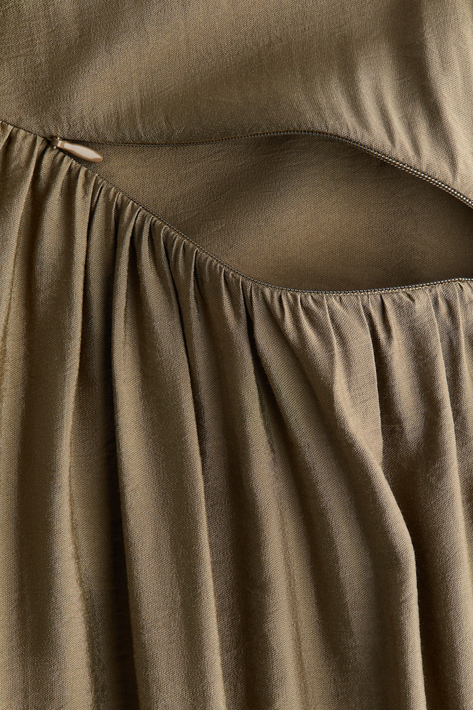 Женское платье H&M Mama Viscose-Blend Nursing, цвет: Хаки зелёный — фото 7