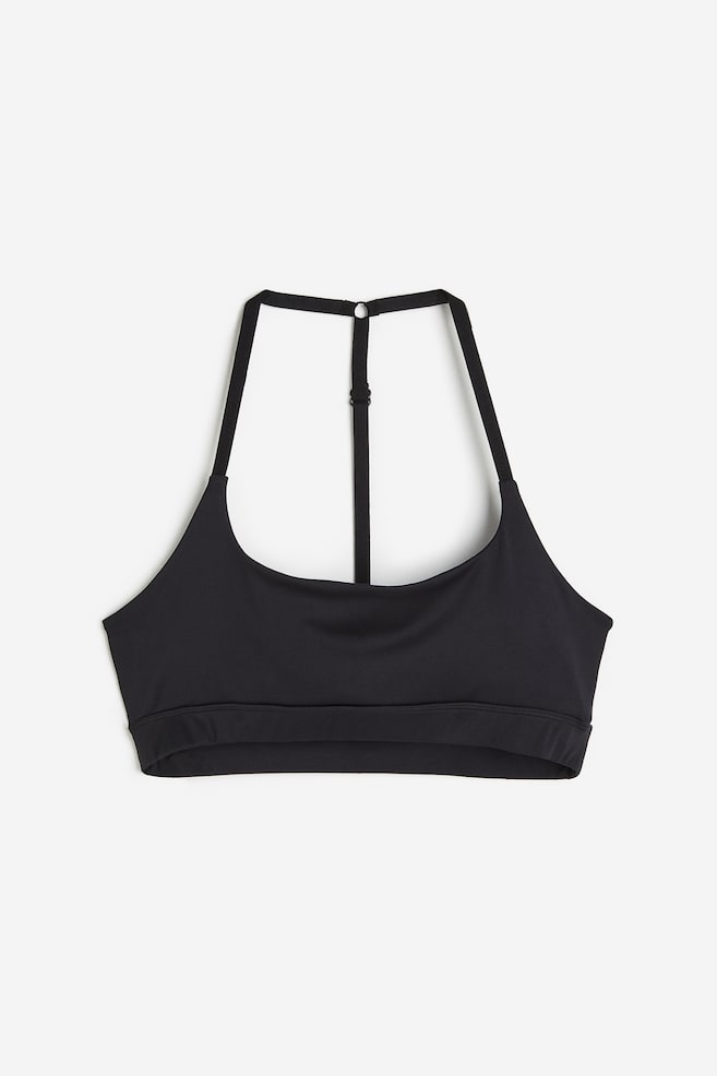 DryMove™ Light Support Sports bra - Black/Beige - 2