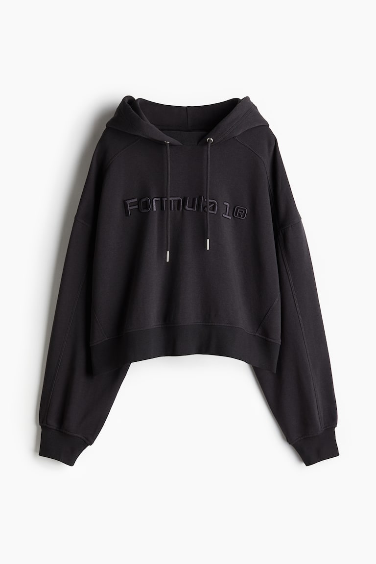 Oversized Hoodie mit Stickereien