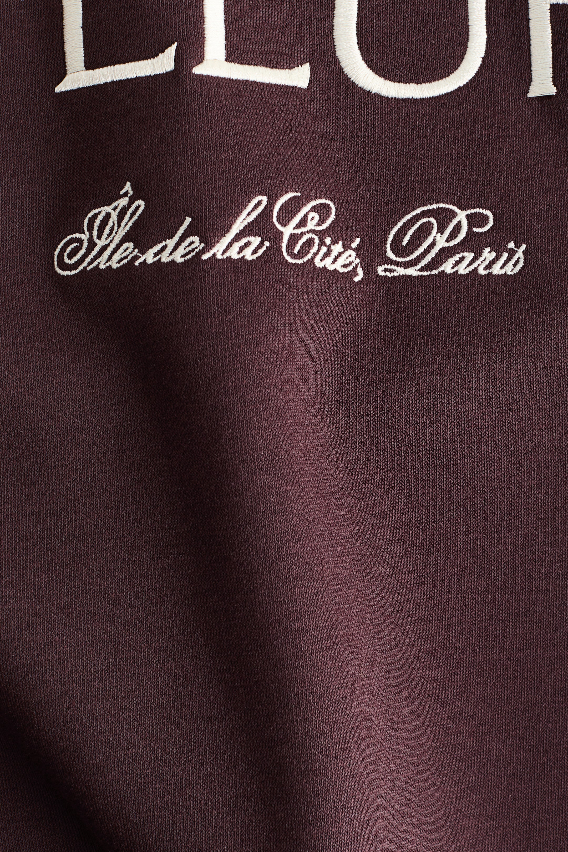 View larger image: Text-motif sweatshirt - Dark brown/Atelier Fleur - Ladies | H&M 1