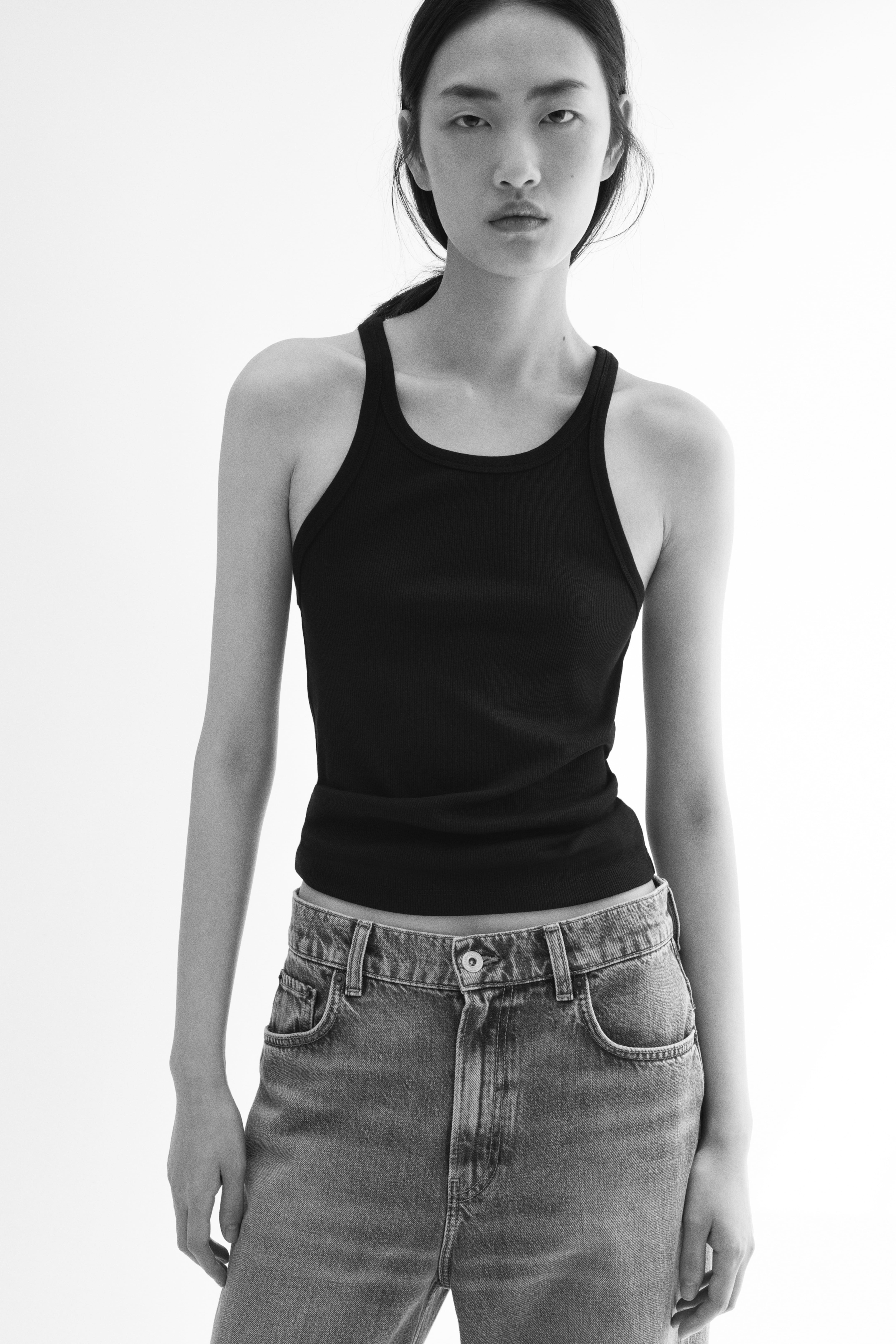 Camisole côtelée