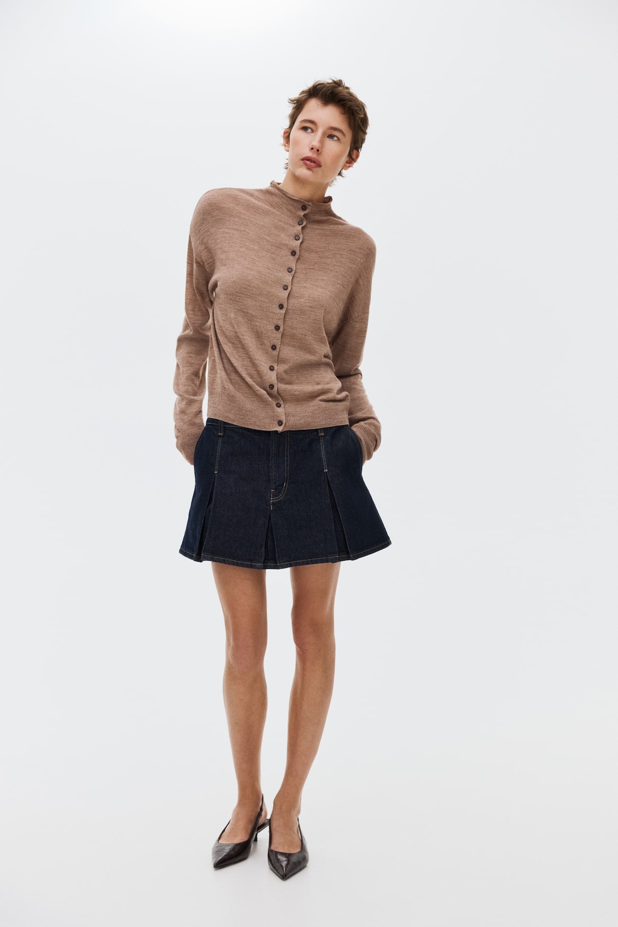 Mock Turtleneck Cardigan - image 2