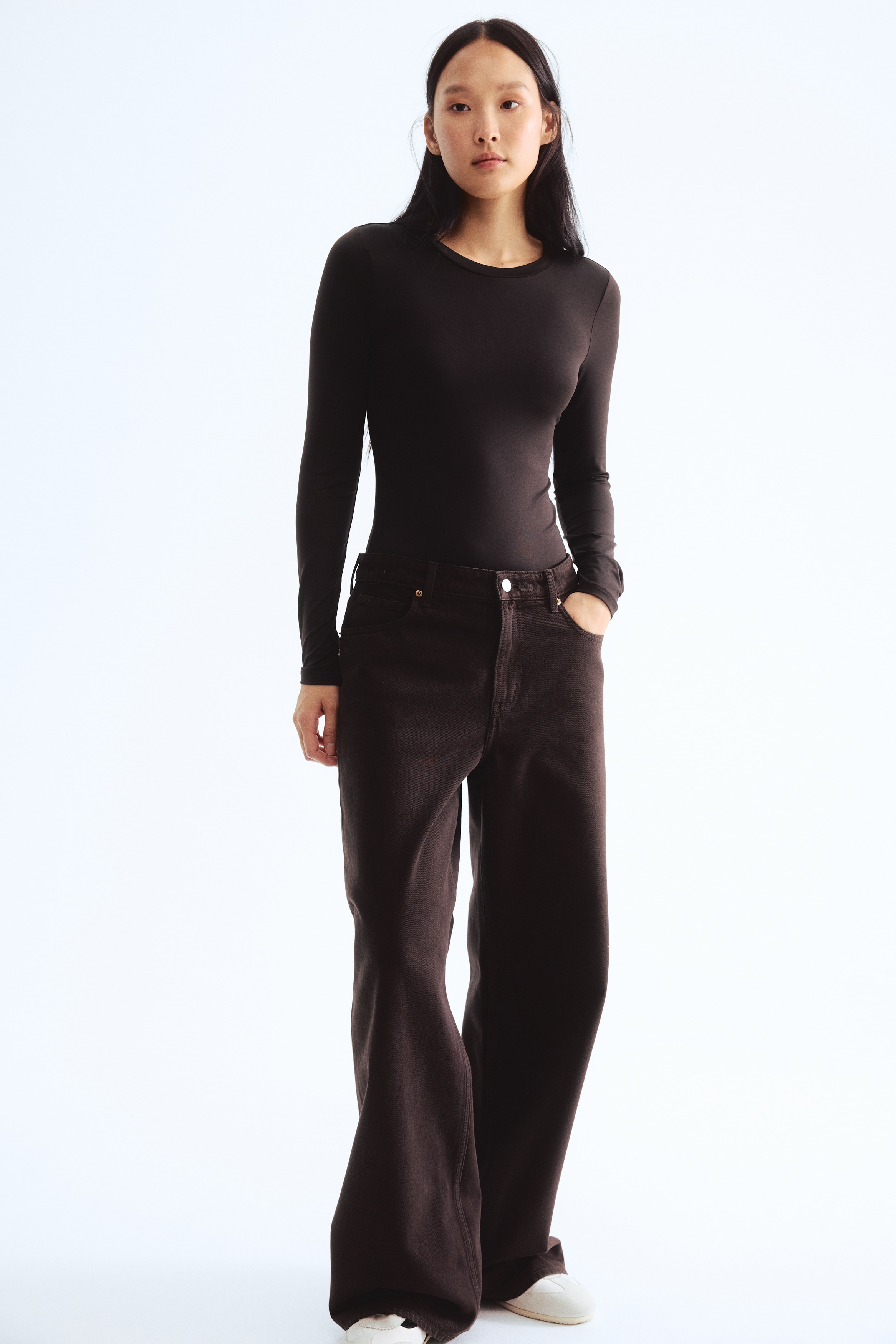 Long-sleeved microfibre body