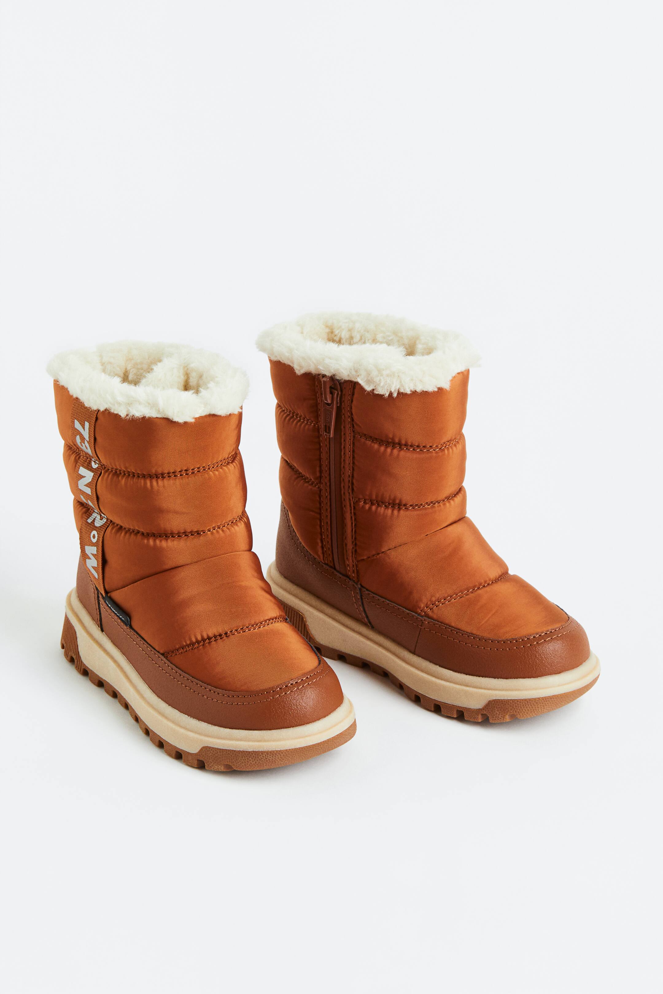 Bottines imperméables et chaudement doublées Marron ENFANT