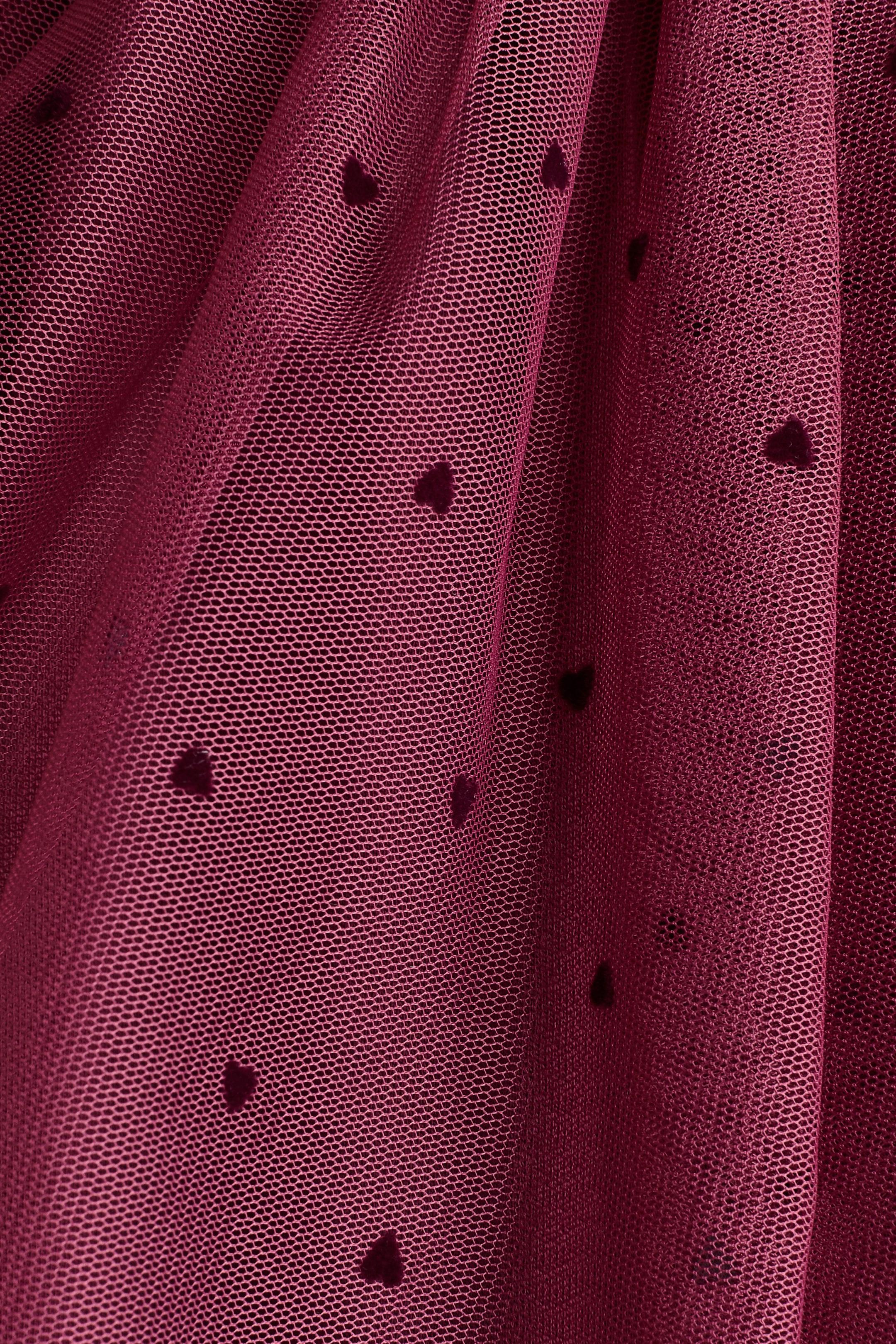 Cotton Dress with Tulle Skirt