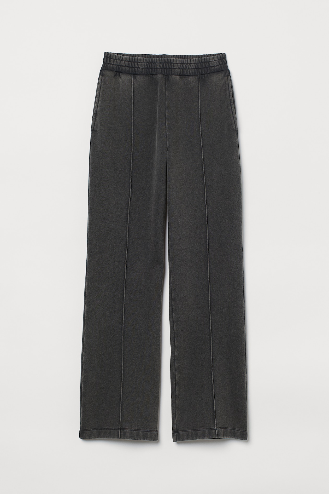 High Waist Joggers - High waist - Long - Charcoal gray - Ladies | H&M US