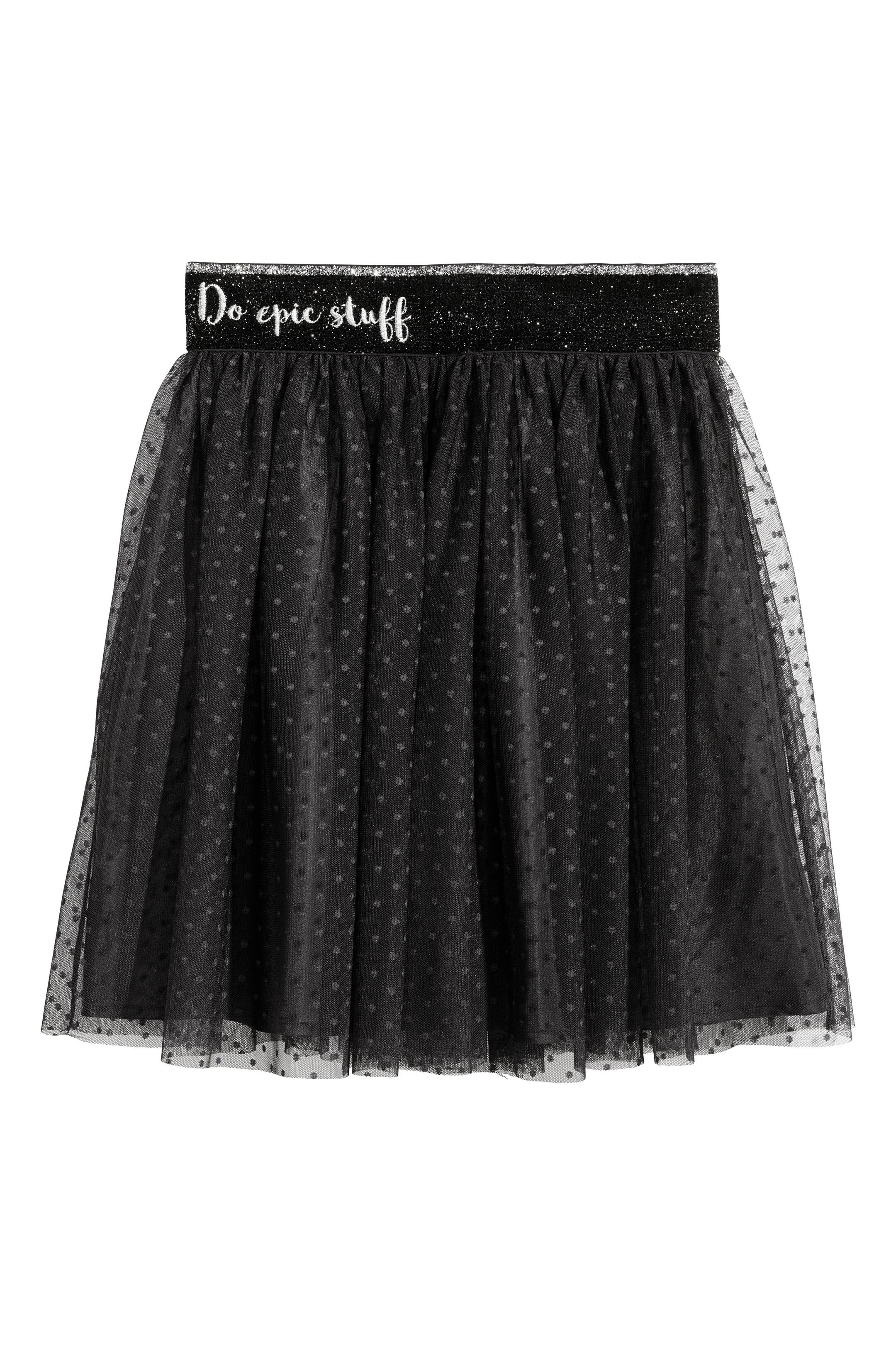 Visa större bild: Tyllkjol - Svart/Glittrig - BARN | H&M SE 1