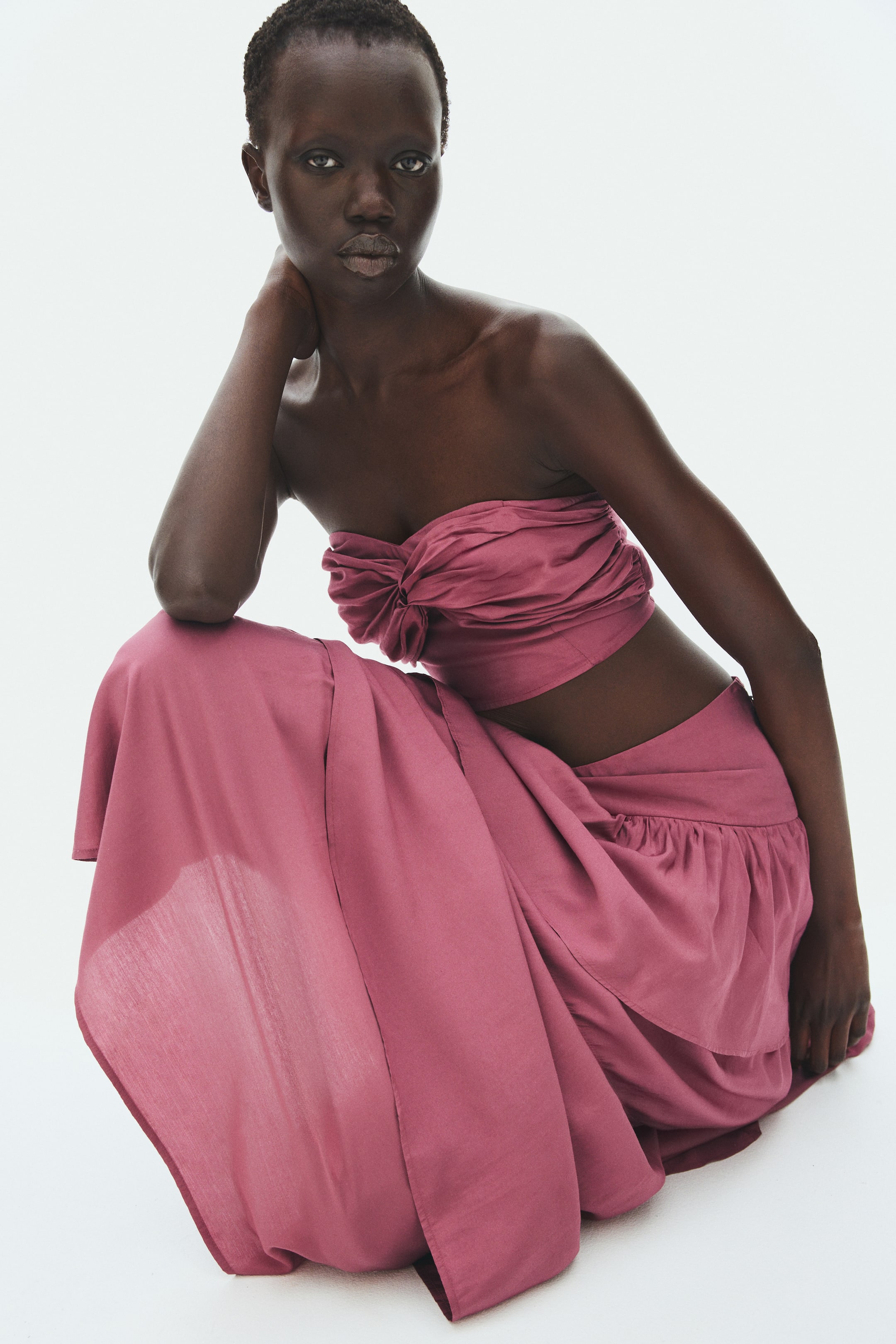 Bustier en viscose mélangée