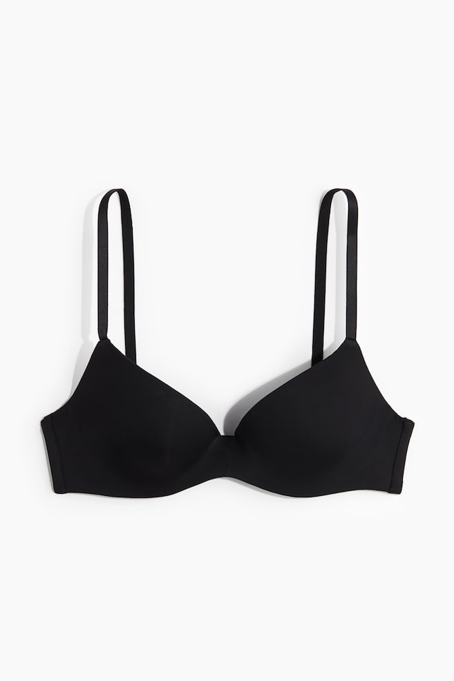 Superpush-up bh van microvezel - Zwart/Donkerbeige/Wit/Beige - 1