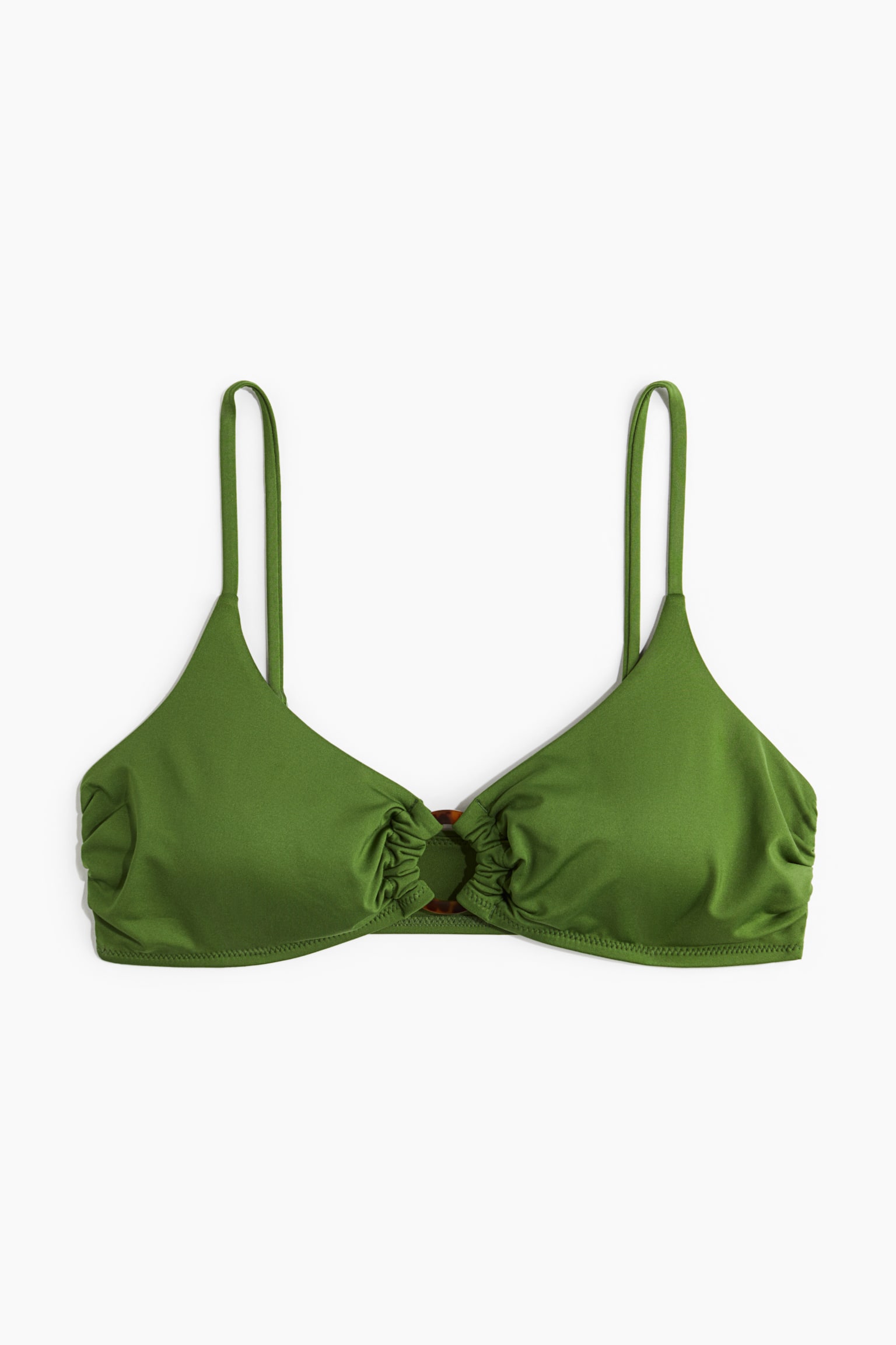 Padded bikini top - Green/Black - 2