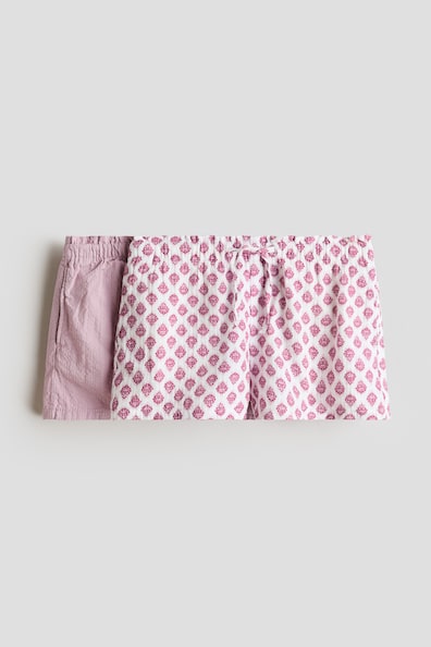 コットンショートパンツ 2枚セット