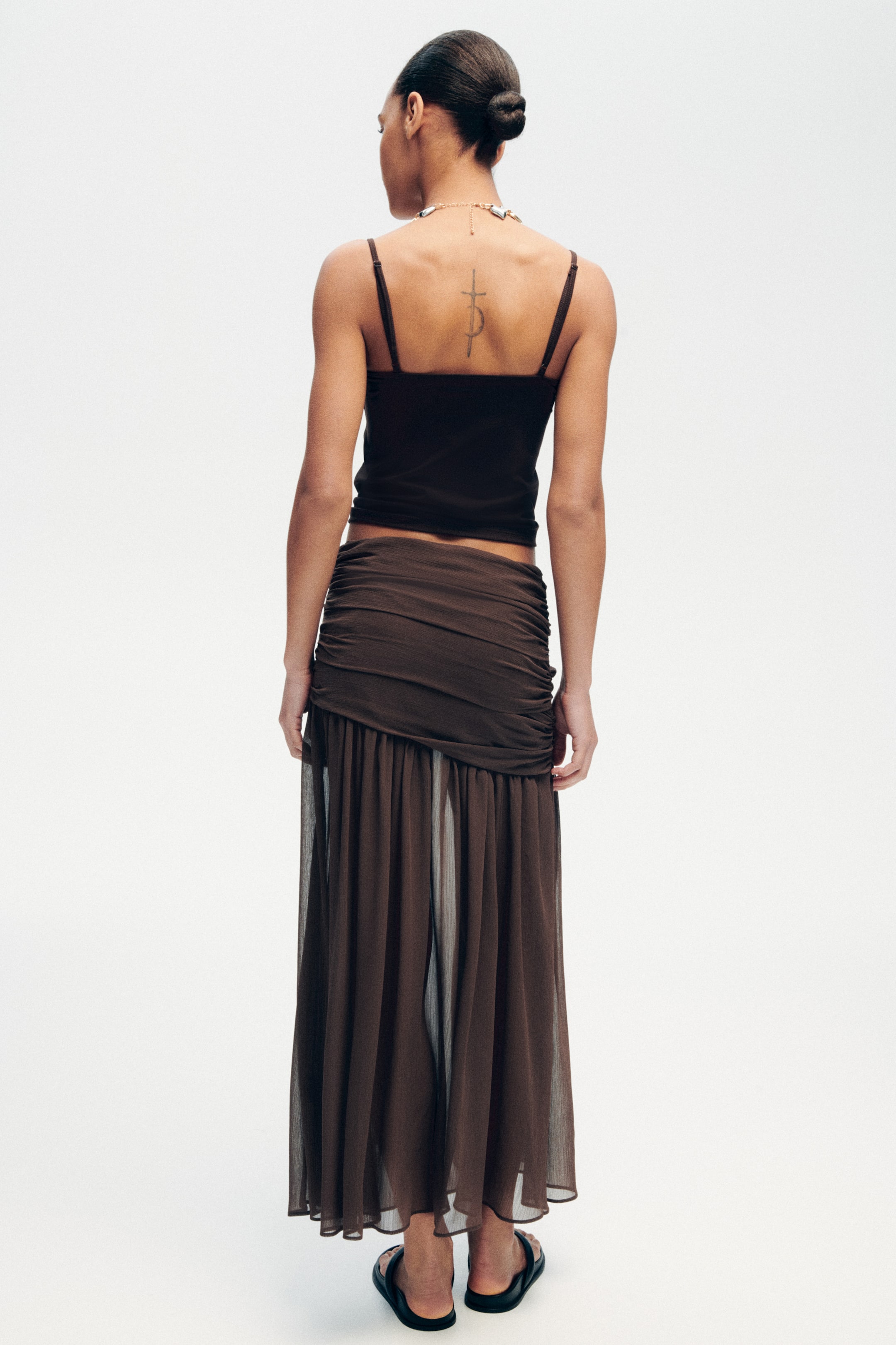 Женские юбки H&M Sheer Maxi Skirt — фото 3