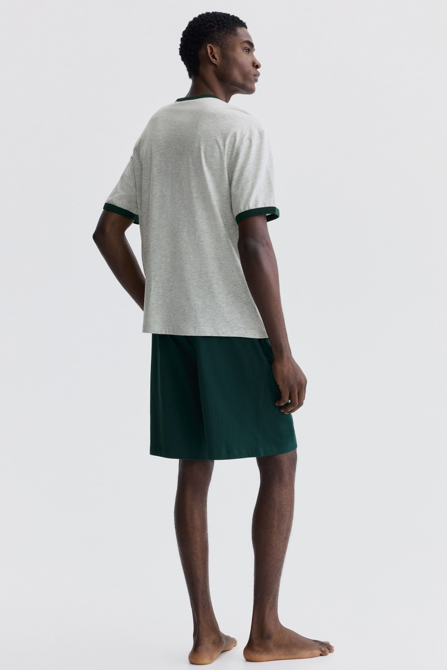 2-delt loungewear-sæt - Mørkegrøn/Nuser/Sort/Keith Haring - 3