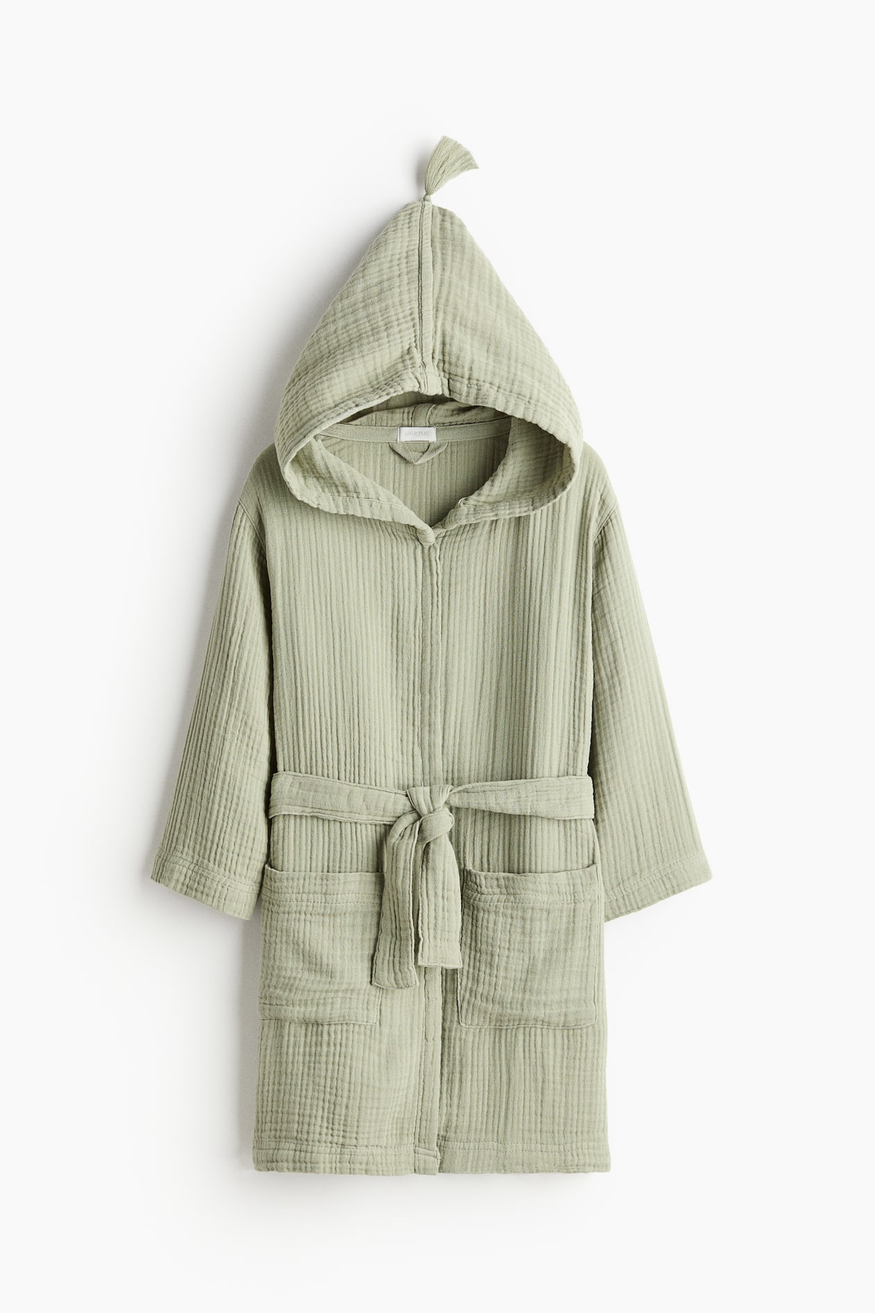 Sage green Muslin dressing gown at H&M Home | H&M GB