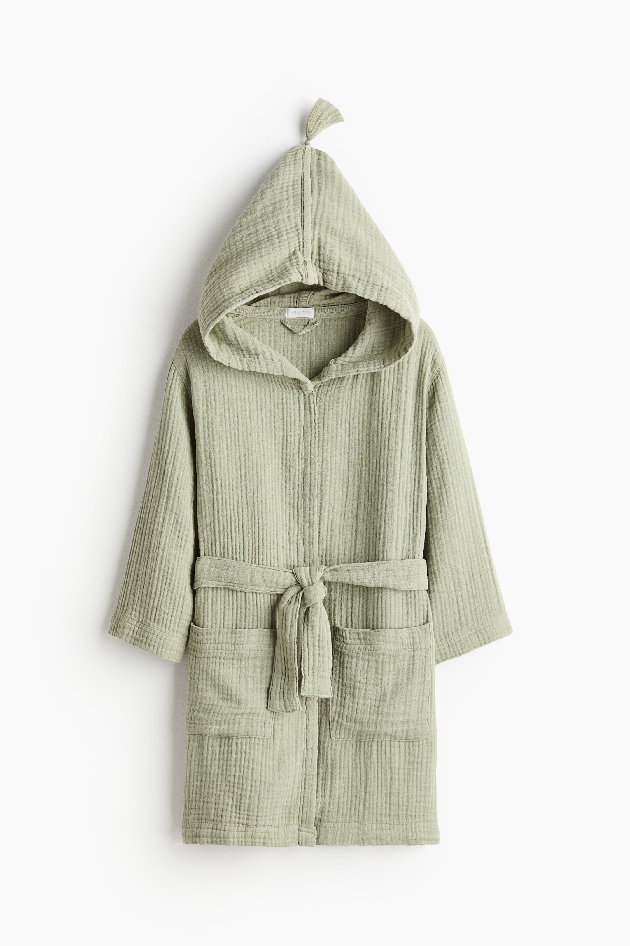 Agrandir l'image: Peignoir en mousseline - Vert sauge - HOME | H&M BE 1