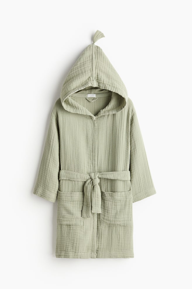 Muslin dressing gown - Sage green/Pink/Beige/Light beige/Dusty pink - 1
