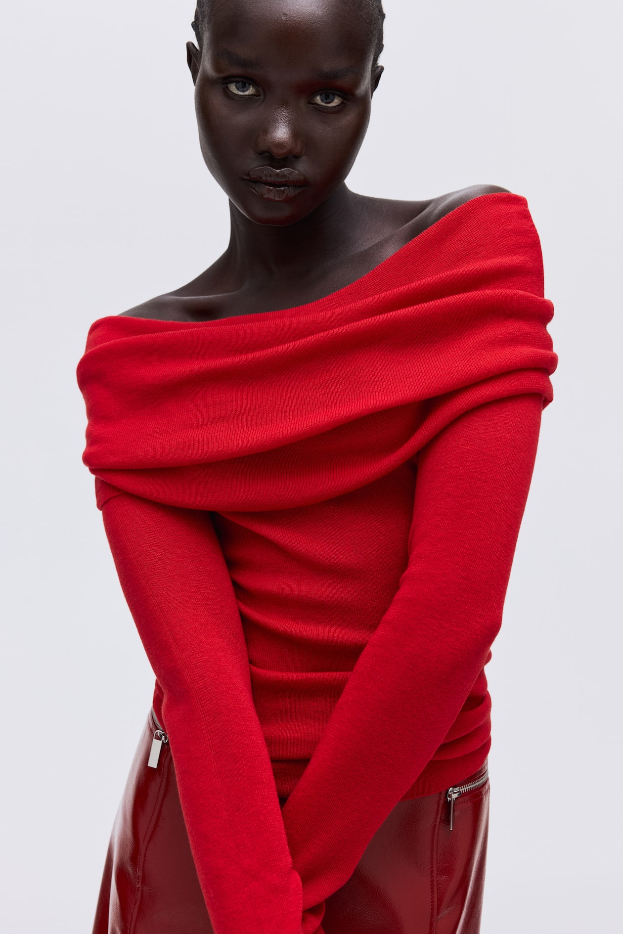 Off-the-Shoulder Sweater