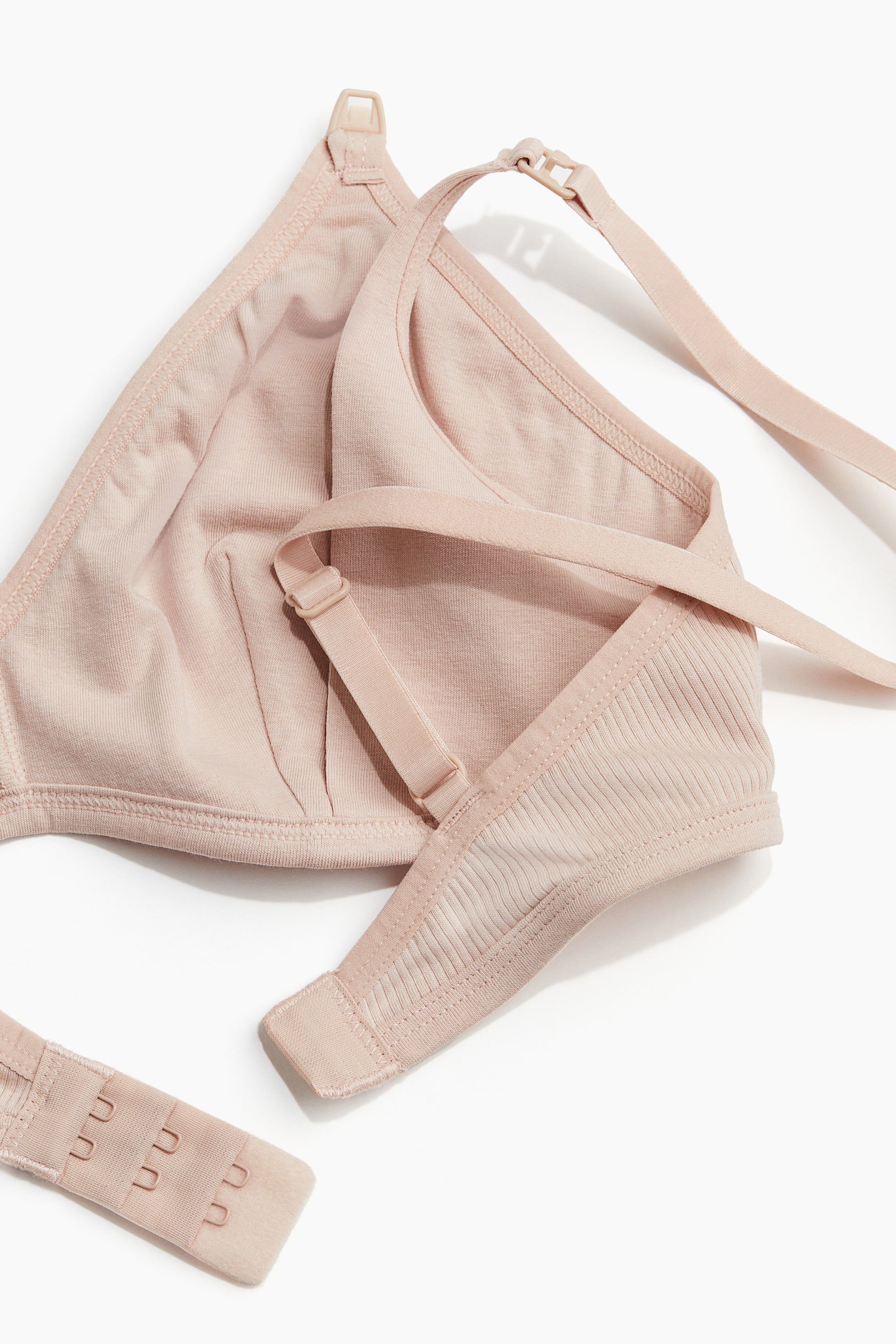 MAMA Cotton nursing bra - Powder pink - Ladies | H&M GB