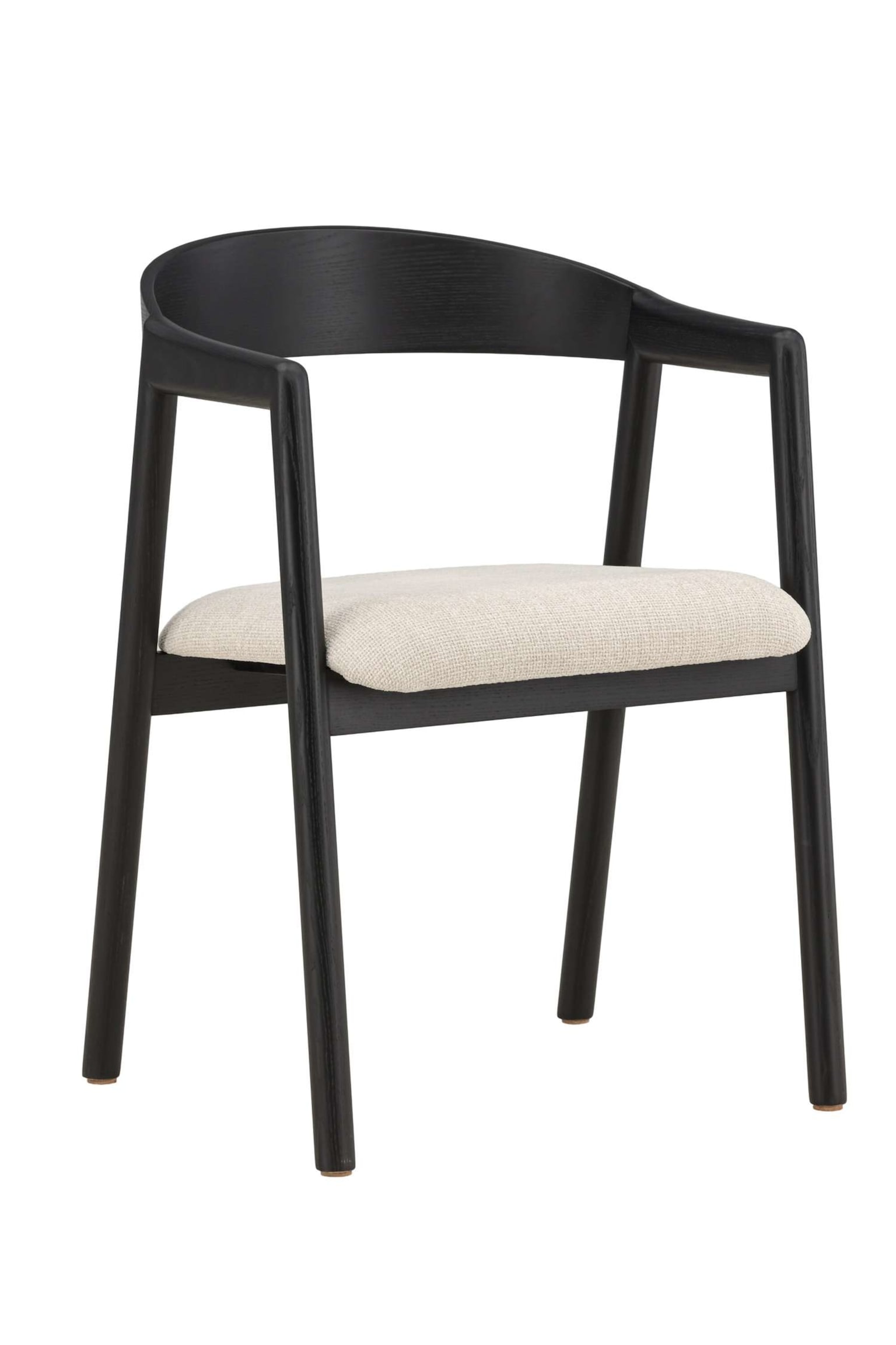 Långön Dining Chair 2-pack - Ask, Svart/Ask, Mörkbrun - 1