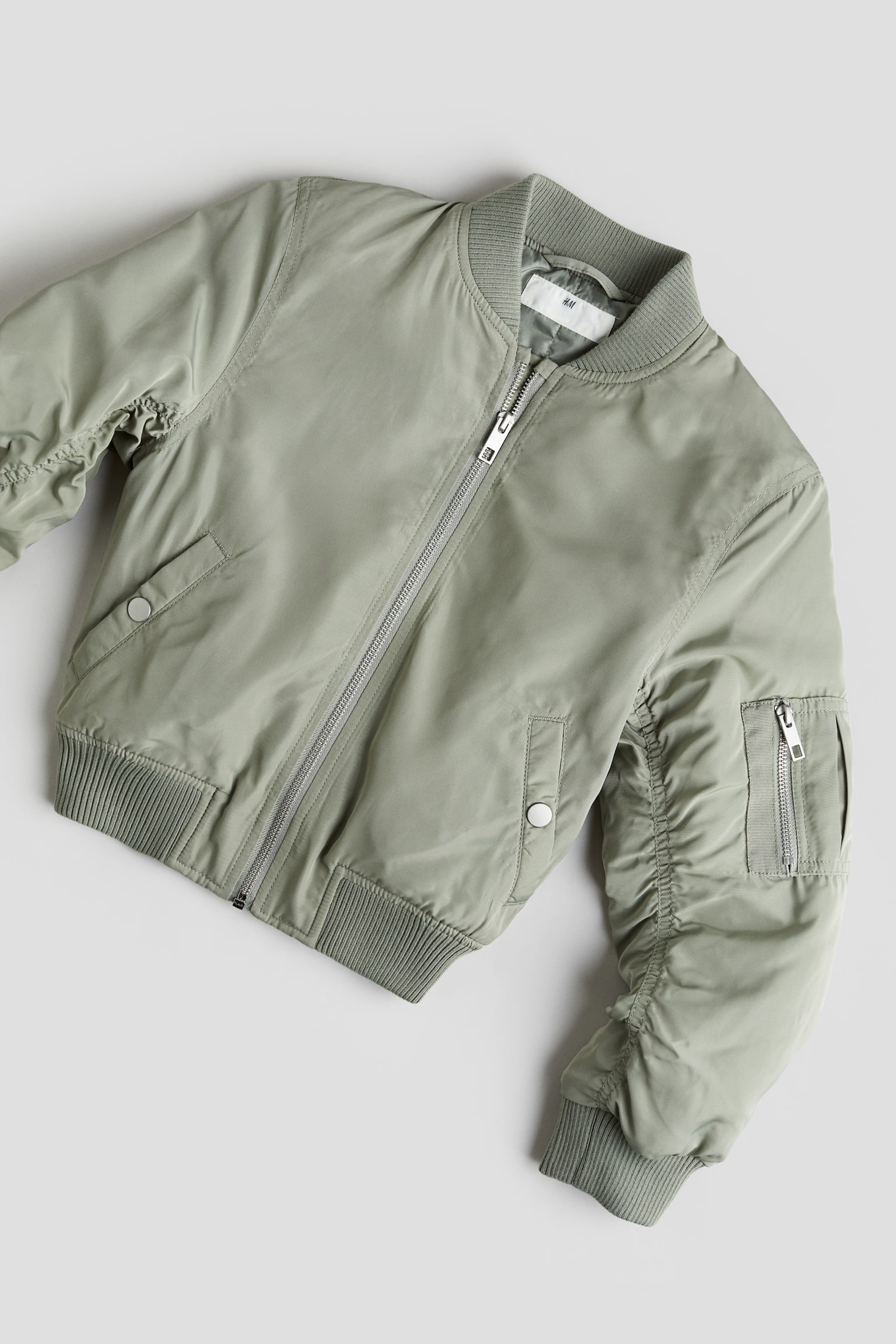 Bomber Jacket - Khaki green/Dusty pink/Black - 5