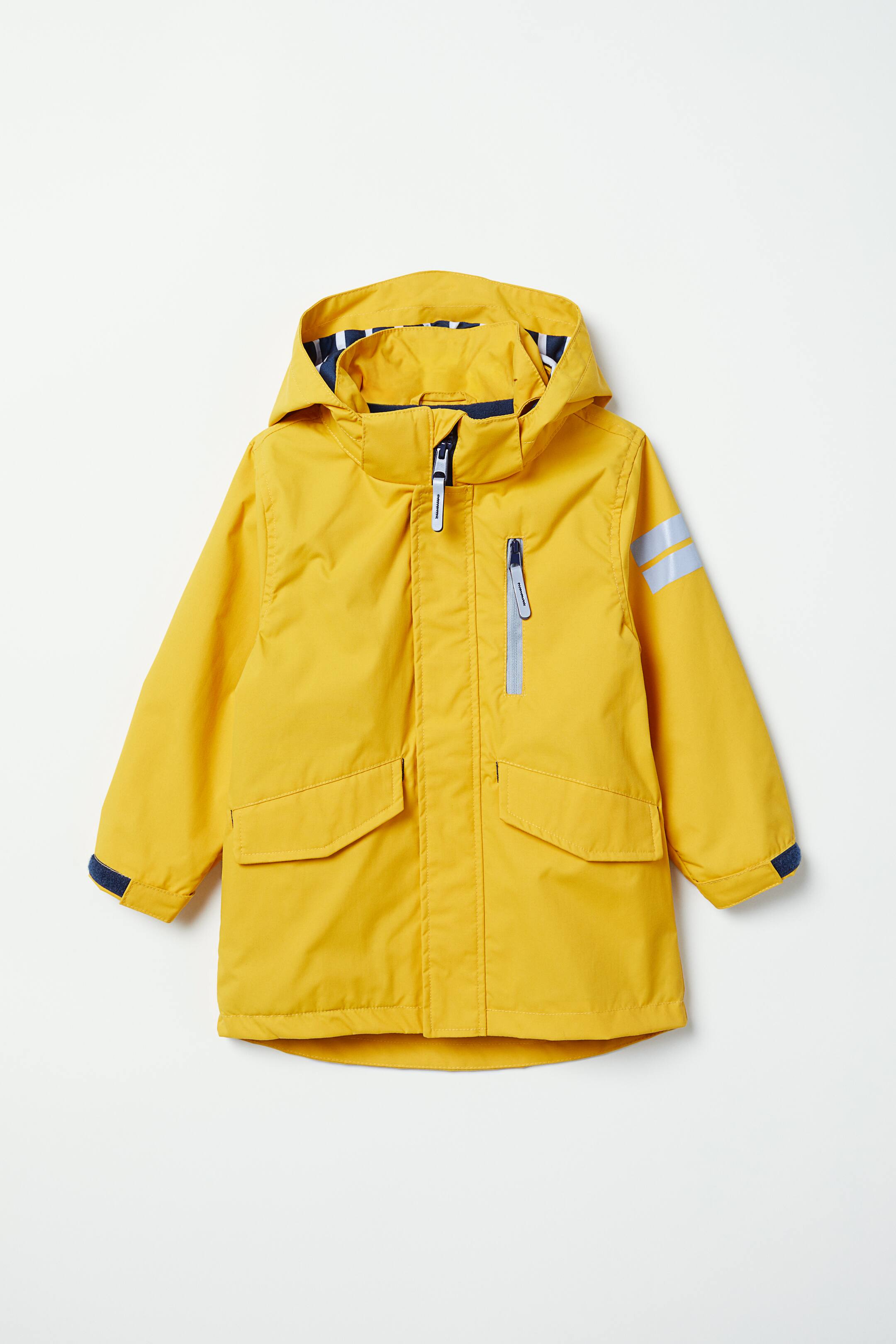 Veste Coupe-Vent Imperméable Enfant - Fille Et Garçon, Avec Capuche, Taille 18 Mois, Couleurs Noir Et Jaune