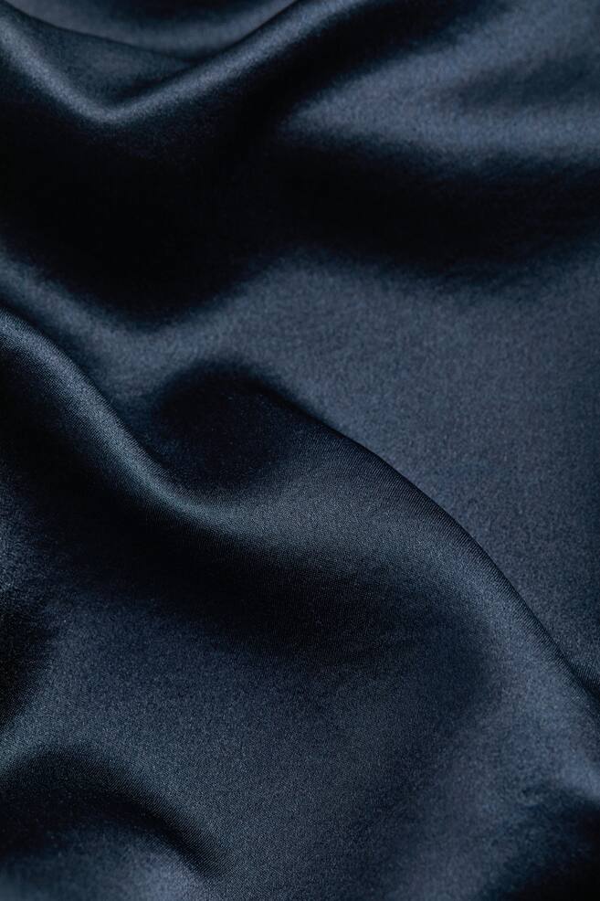 Silk-blend trousers - Navy blue/Pink - 8
