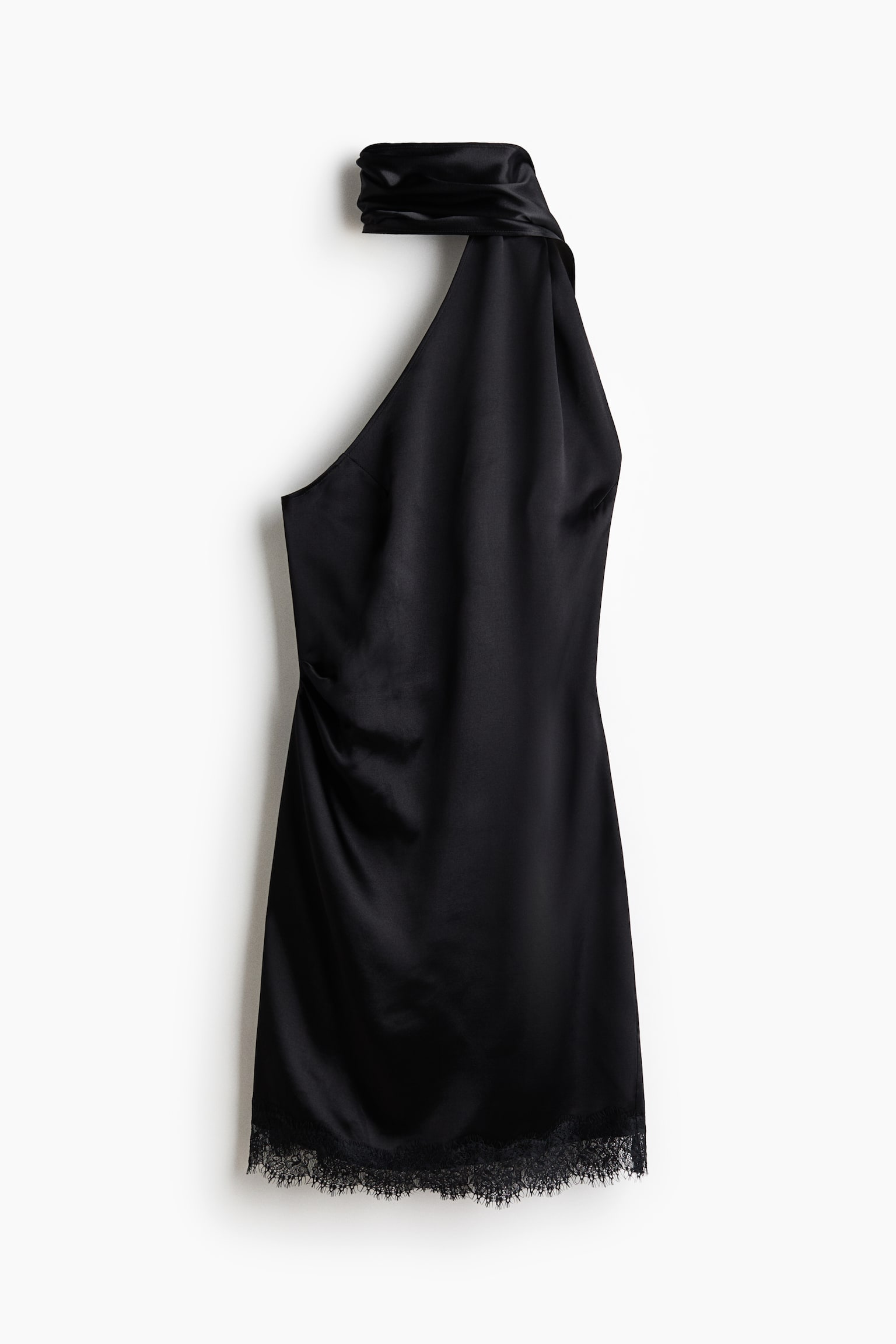 Женское платье H&M Sleeveless scarf-detail, цвет: Чёрный — фото 1