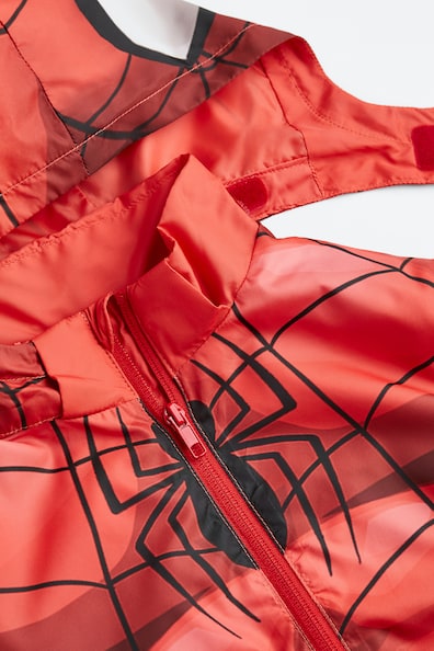 Giacca A Vento Bambino Marvel Spiderman Con Cappuccio – Leggera In Nylon, Traspirante, Per Mezza Stagione E Prime Piogge