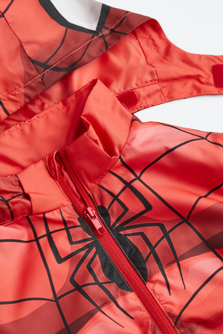 Giacca A Vento Bambino Marvel Spiderman Con Cappuccio – Leggera In Nylon, Traspirante, Per Mezza Stagione E Prime Piogge