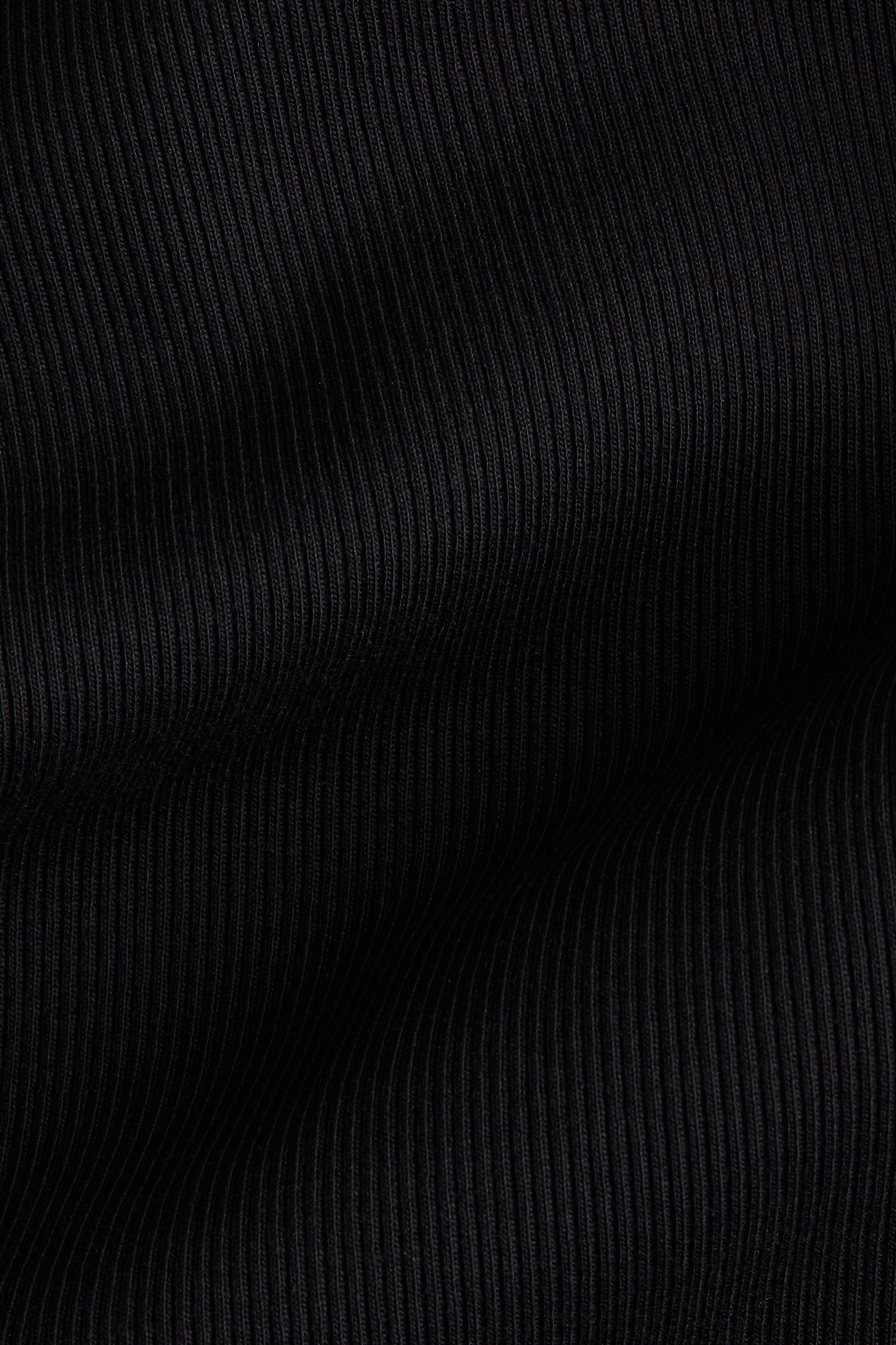 Ribbed Boat-Neck Top