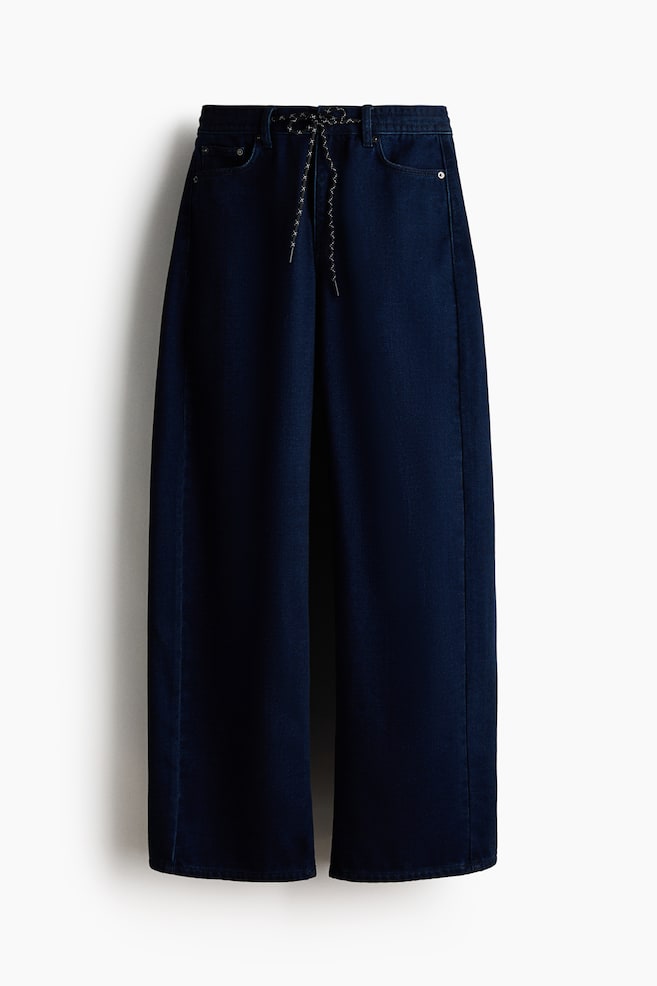 Barrel Regular Jeans - Donker denimblauw - 1