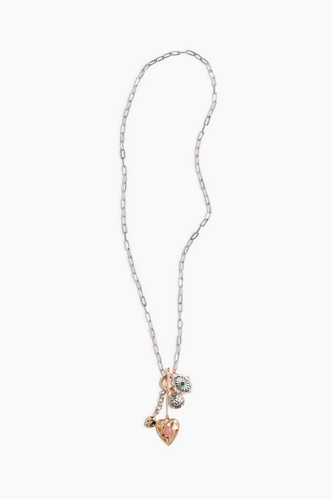 Charm necklace - Silver-coloured - 1