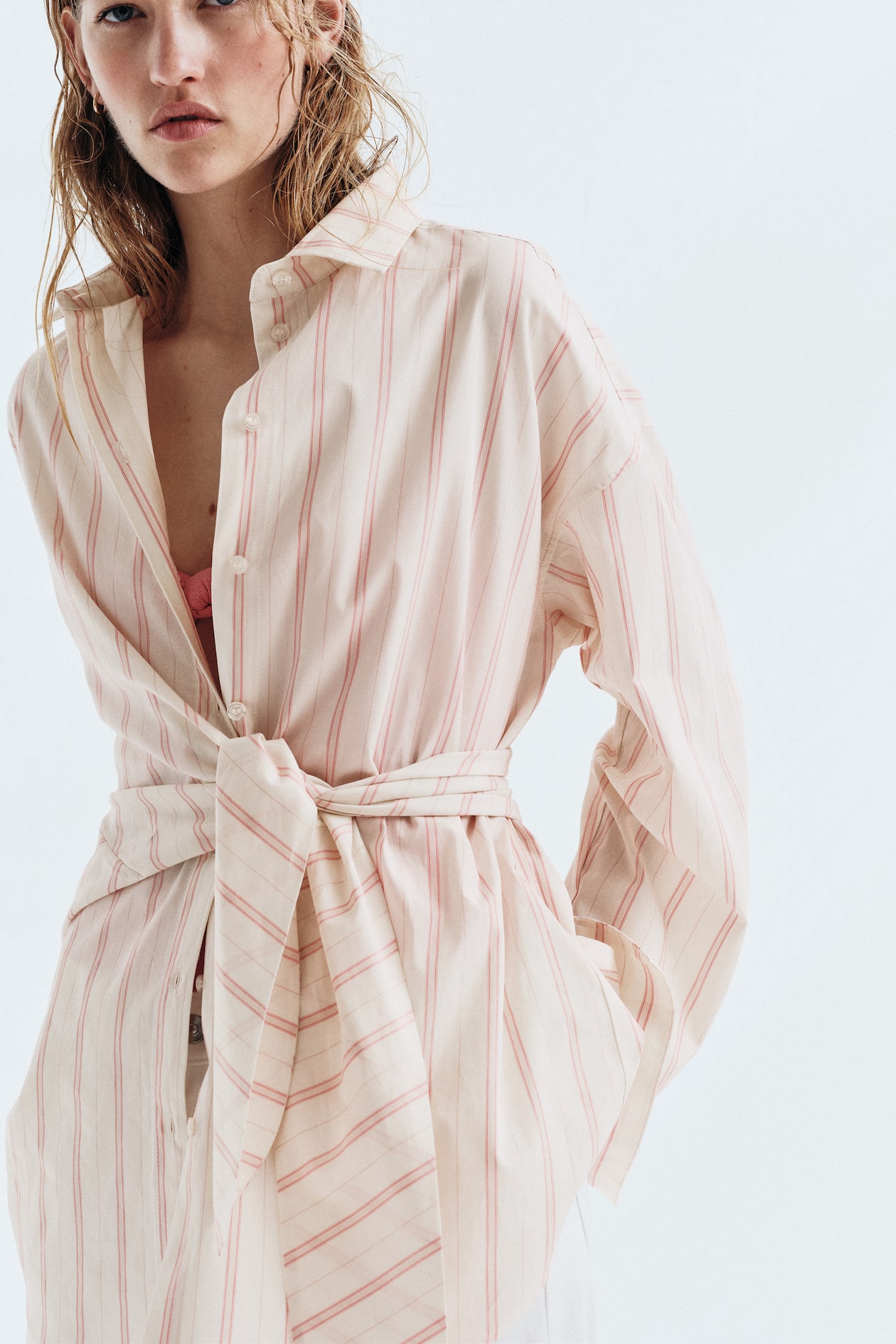 Tie-Detail Cotton Shirt - image 5