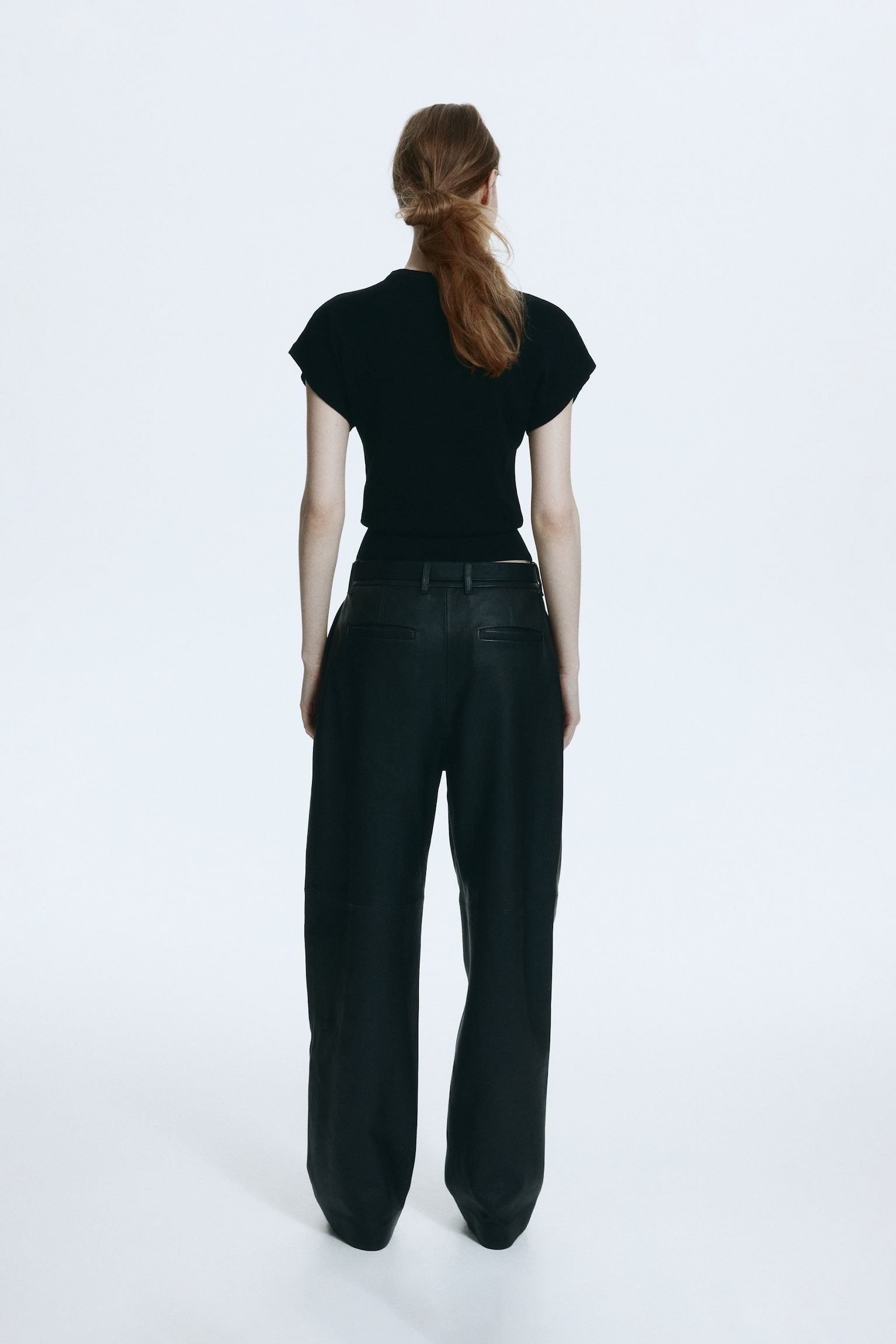 Top s křidélkovými rukávy - Černá/Tmavě zelená khaki/Oranžová - 5