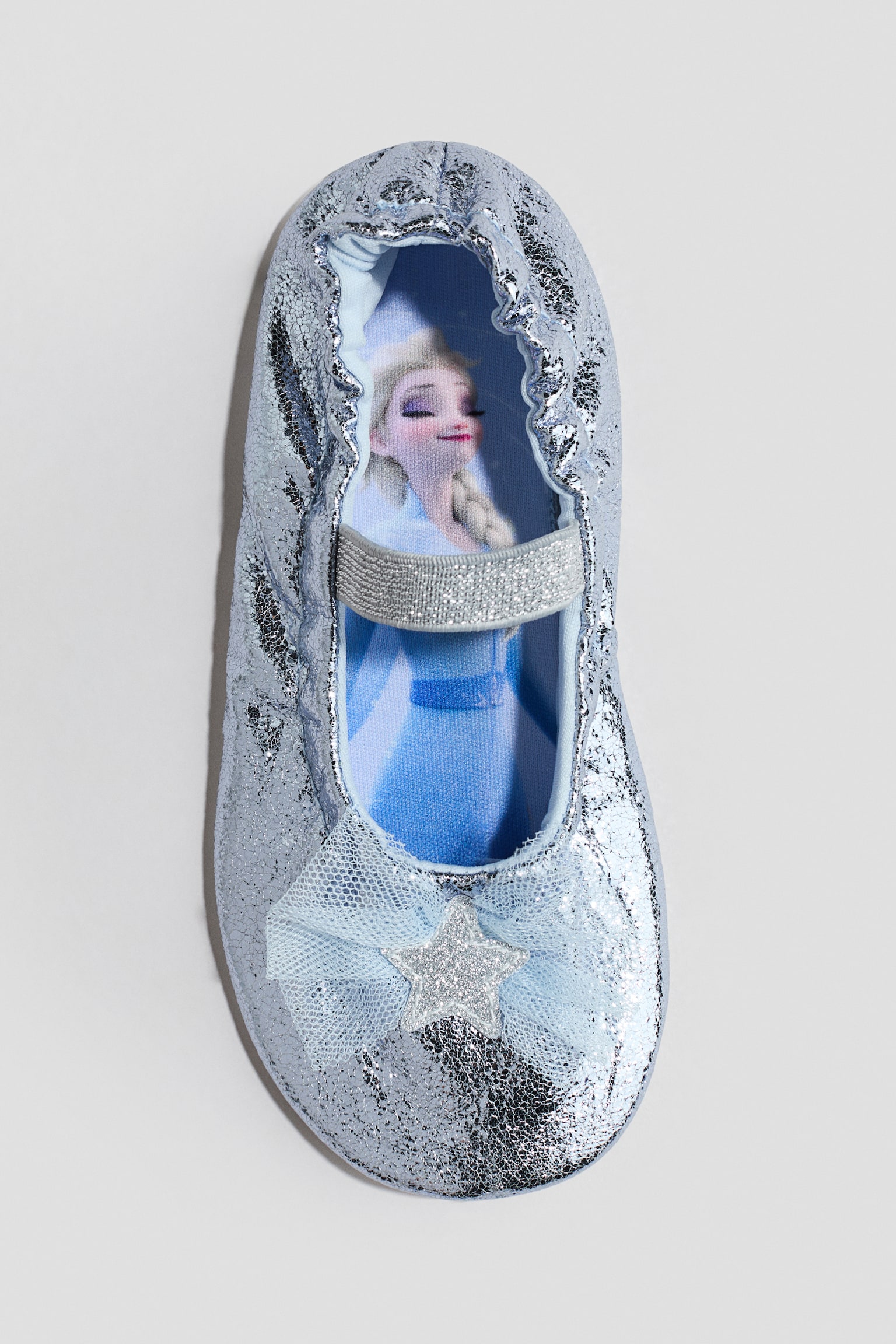 Детские балетки H&M Shimmery Ballet, цвет: Серебряный — фото 2