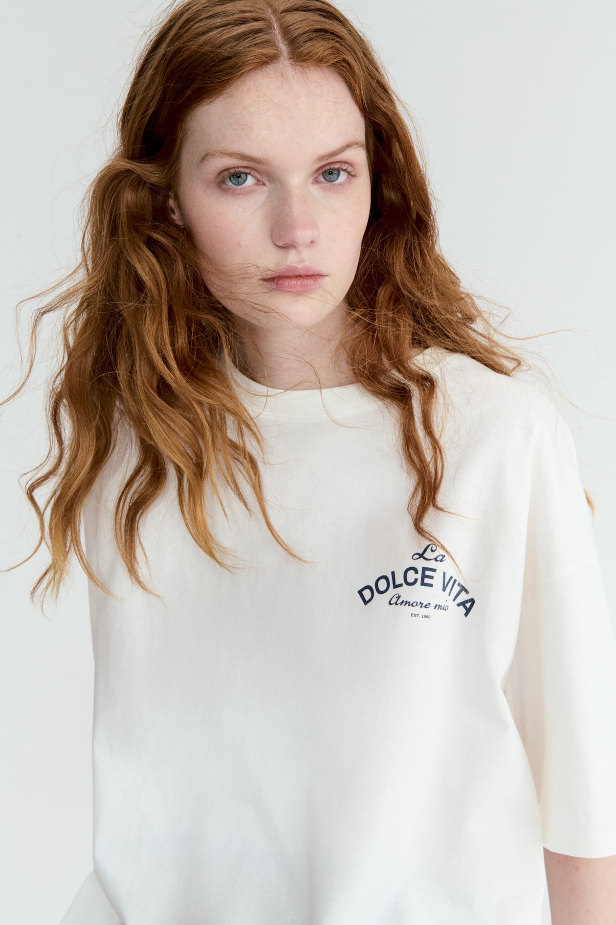 Oversized T-Shirt with Printed Motif - image 4