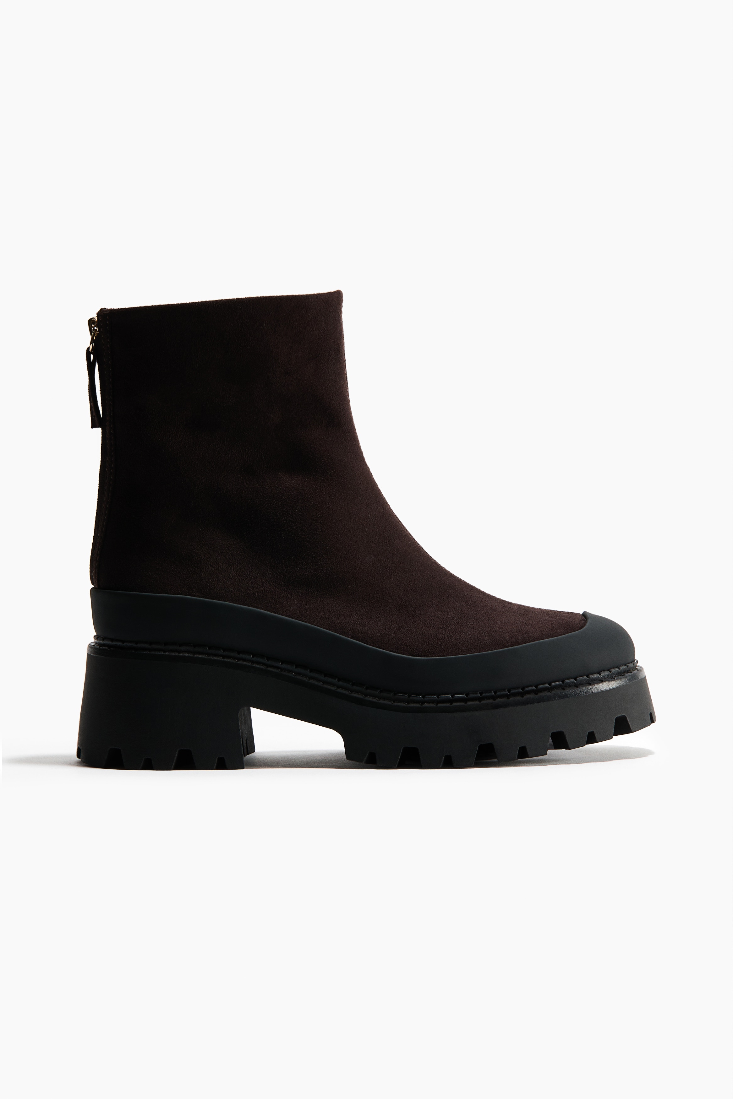 Chunky ankle boots - Dark brown/Black