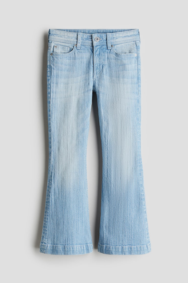 Slim Fit Flared Leg Jeans Azul denim claro CRIANÇA H&M PT