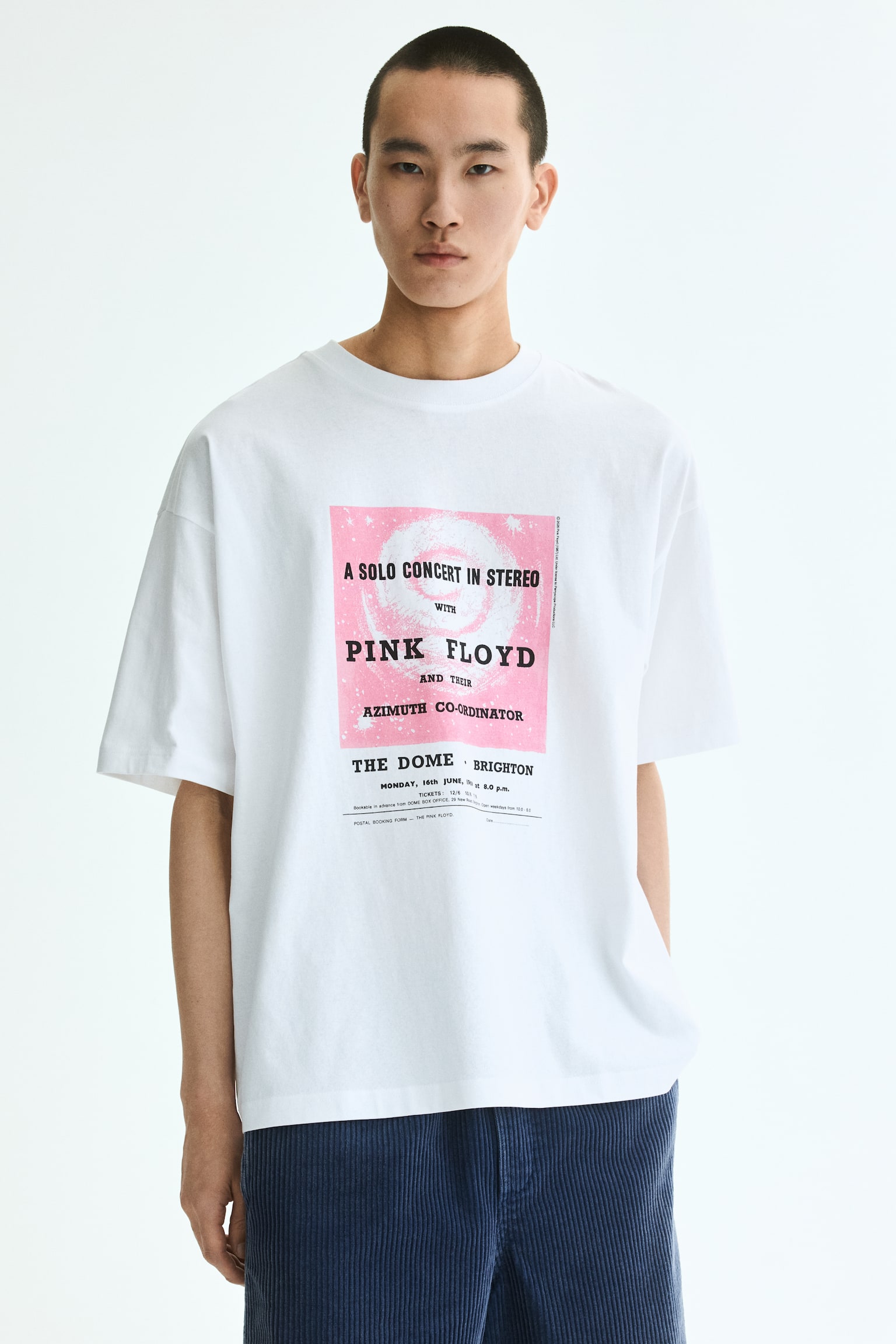 טישירט Oversized Fit - לבן/פינק פלויד/לבן/Henri Matisse/שחור/NASCAR/שחור/הרולינג סטונס/לבן/מלתעות/צהוב/מאטיס/שחור/ספיידרמן/קרם/Red Hot Chili Peppers/שחור/NASCAR - 1