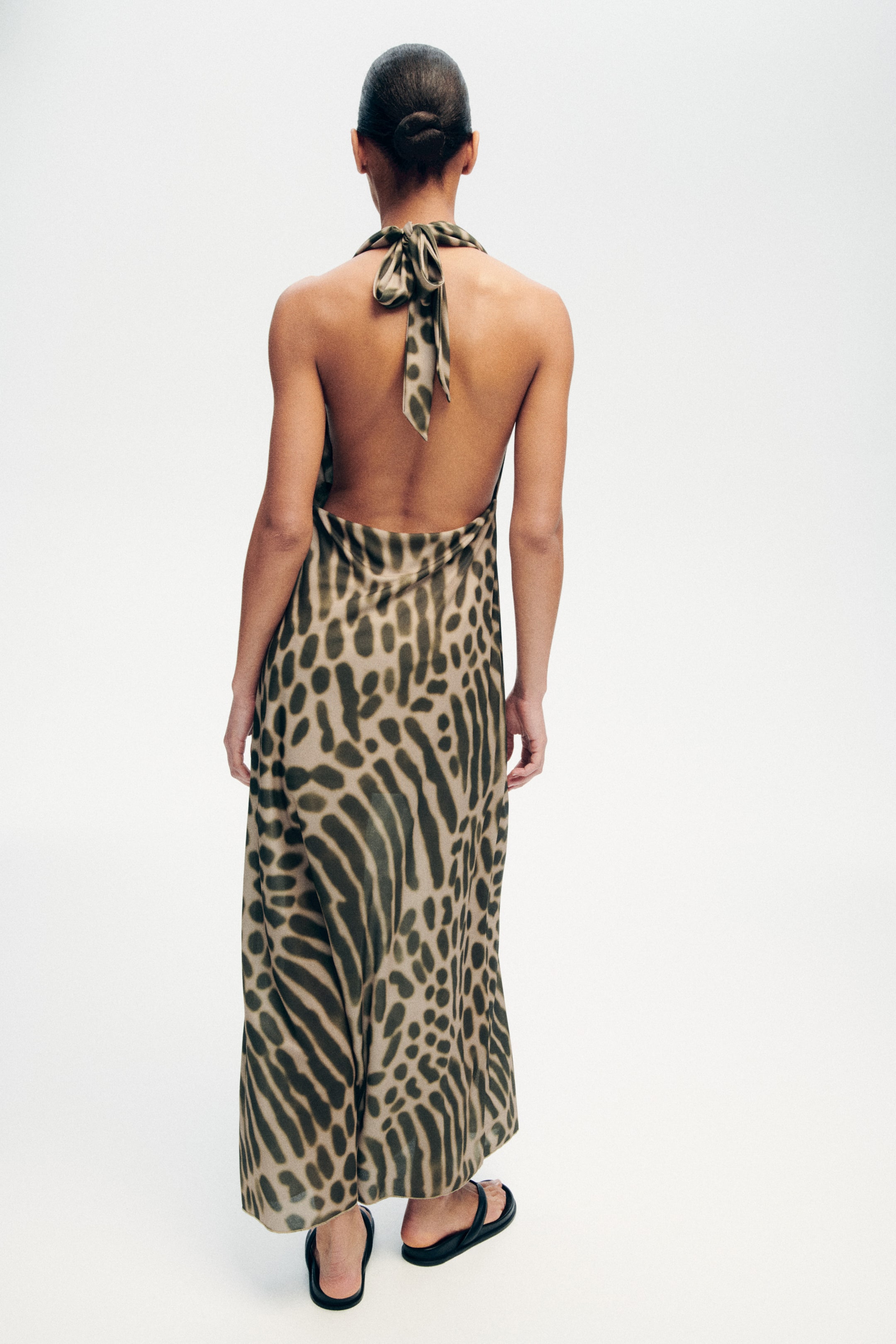 Robe maxi à encolure bénitier