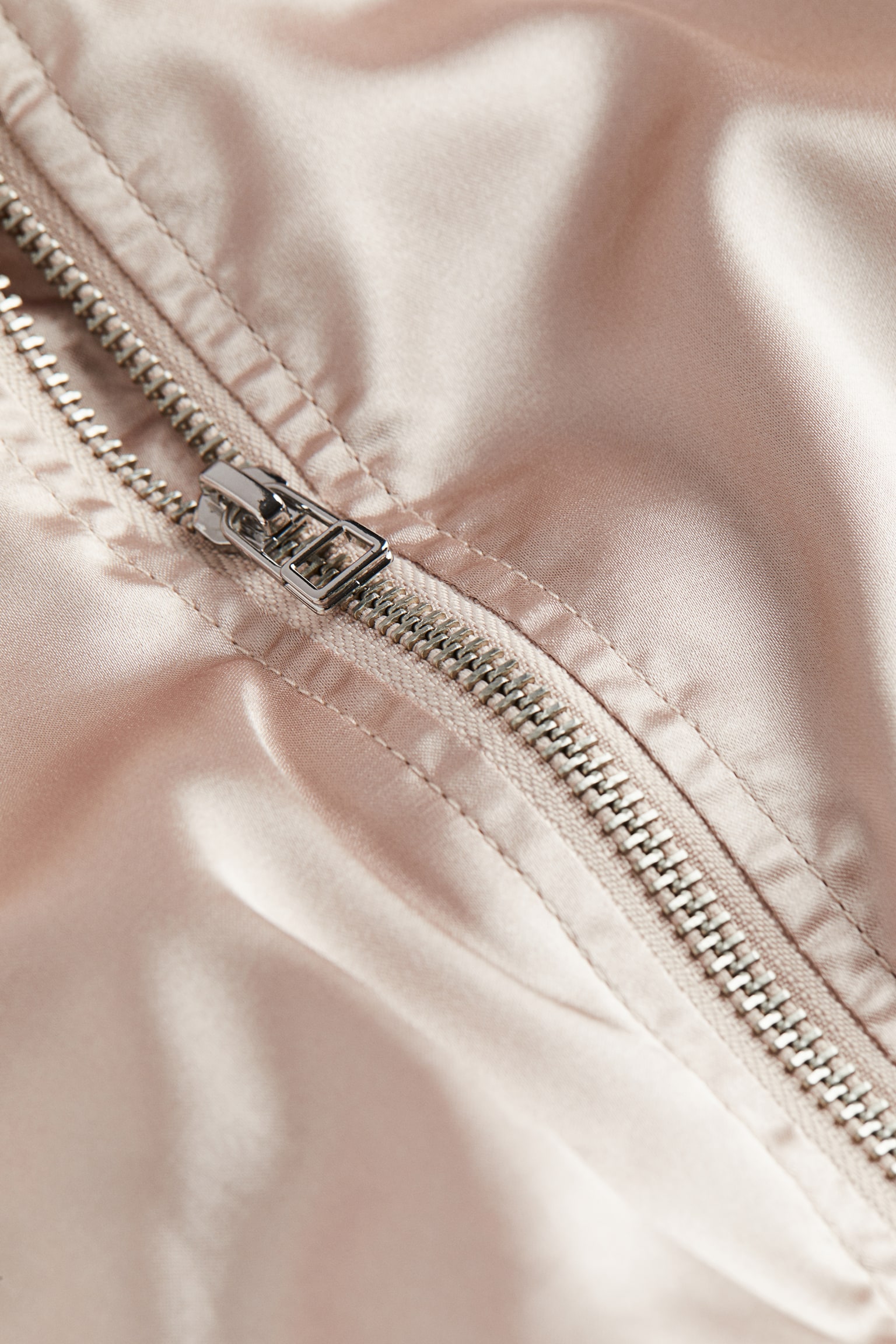 Satin bomber jacket - Light pink - 2