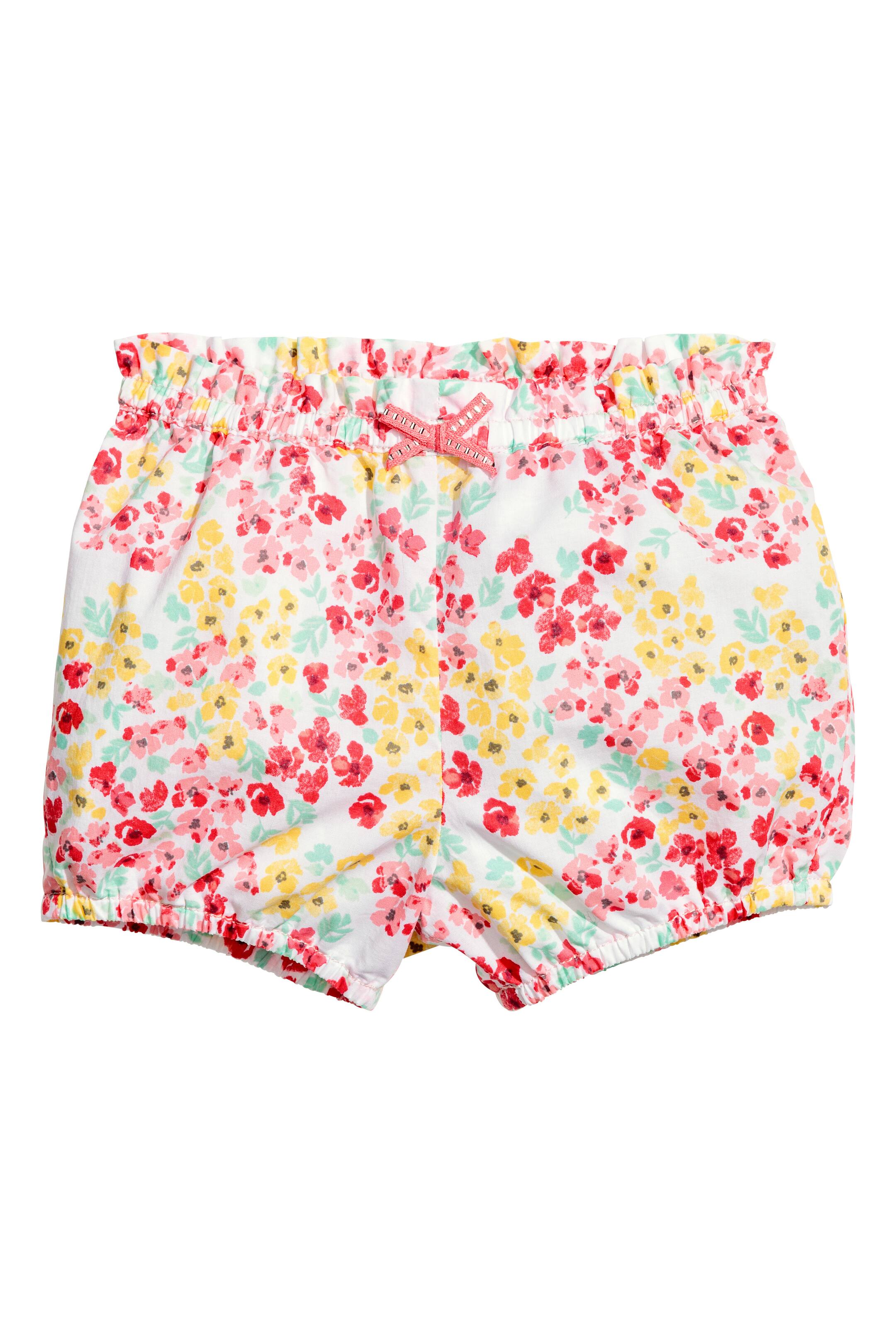 View larger image: Cotton shorts - White/Floral - Kids | H&M GB 1
