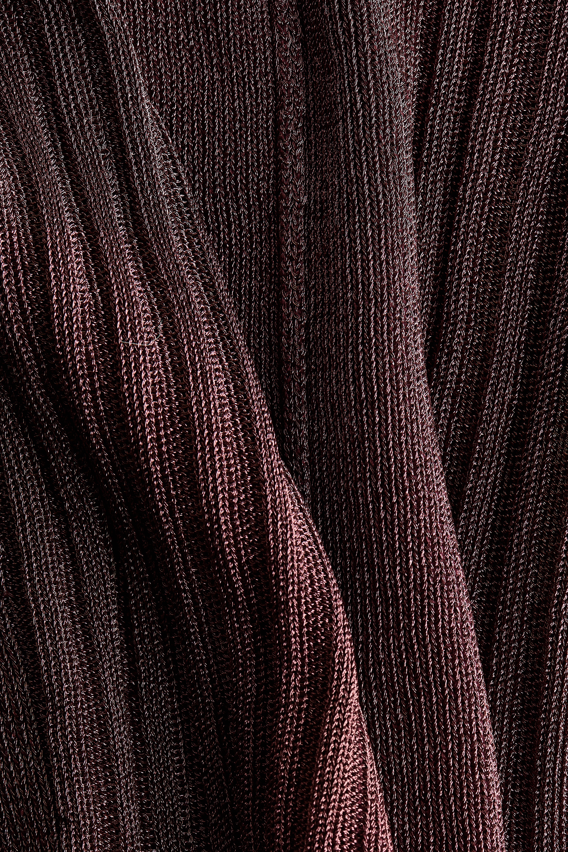 Glittery rib-knit top